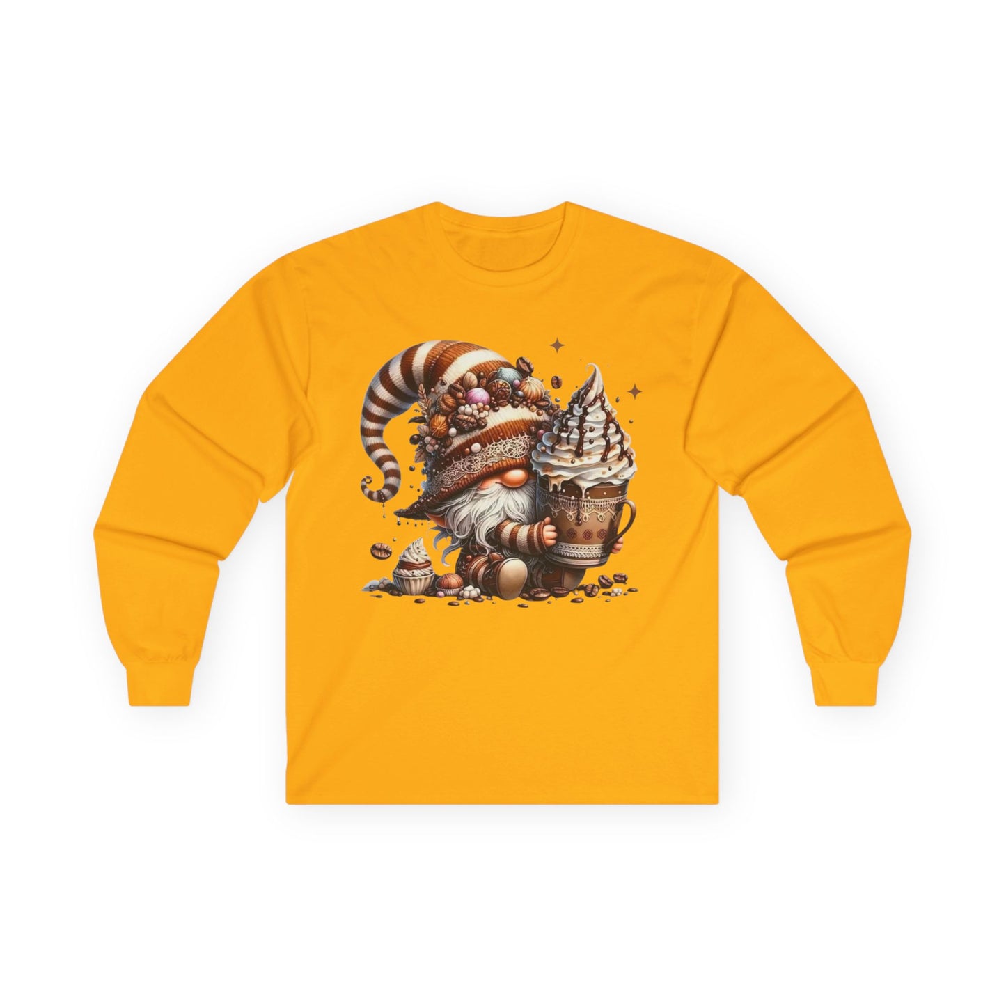 “Sweet Brew Gnome” Long Sleeve Tee – Dessert Daydream Edition