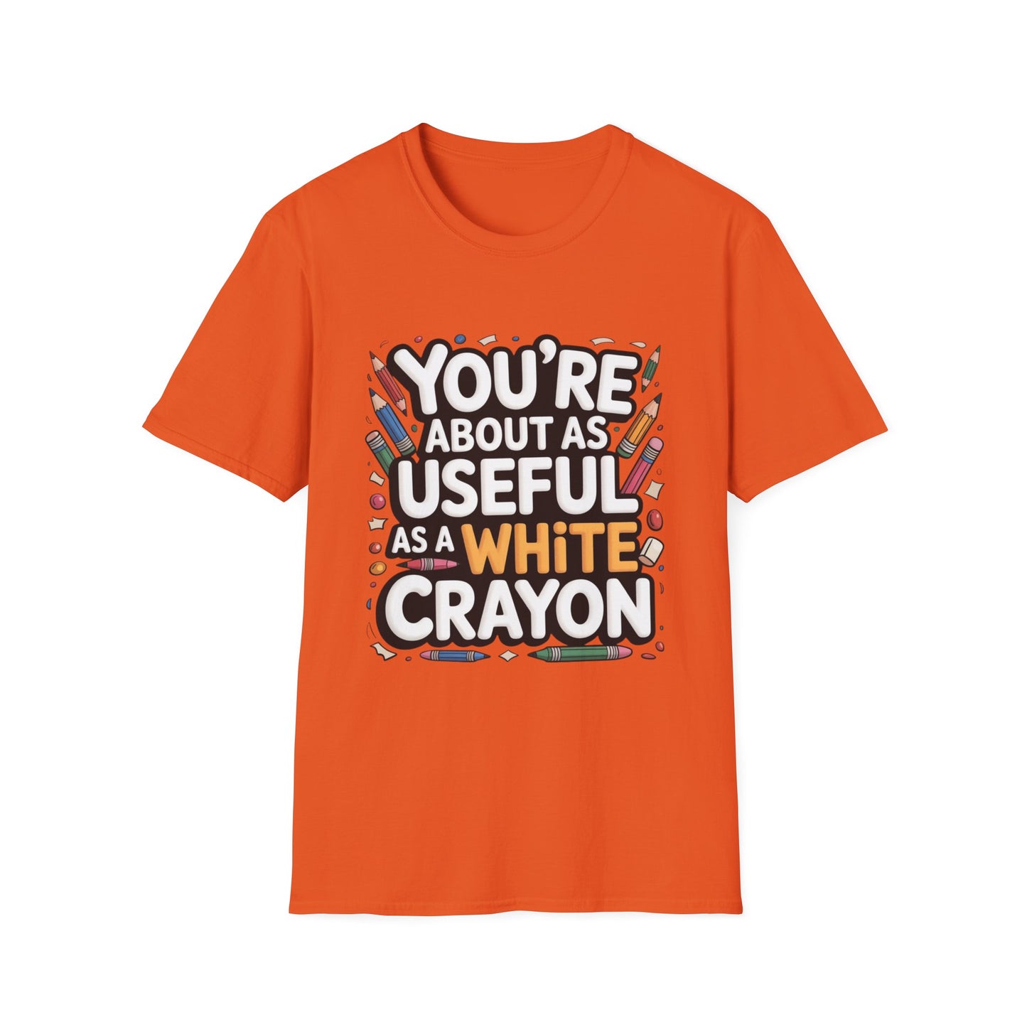 WHITE CRAYON ENERGY – Sarcastic Crayon Tee
