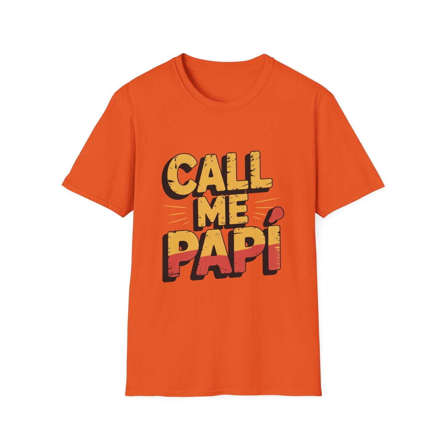CALL ME PAPÍ – Distressed Gradient Tee