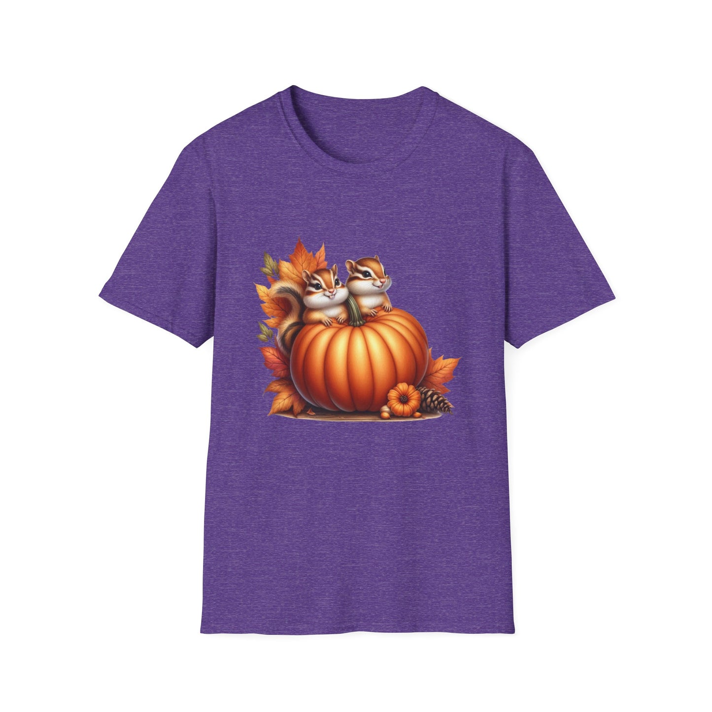 “Pumpkin Perch Chipmunks” Tee – Harvest Heart Edition