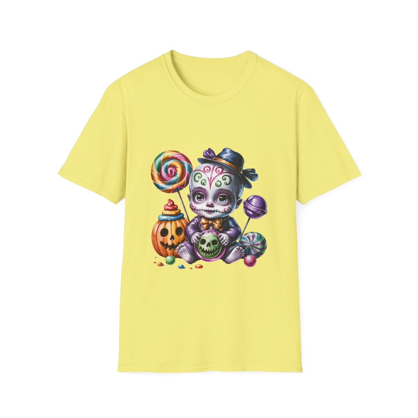 Baby Skeleton Halloween T-Shirt, Spooky Trickster Tee, Sugar Skull Costume Shirt, Halloween Party Top, Day of the Dead Graphic Tee