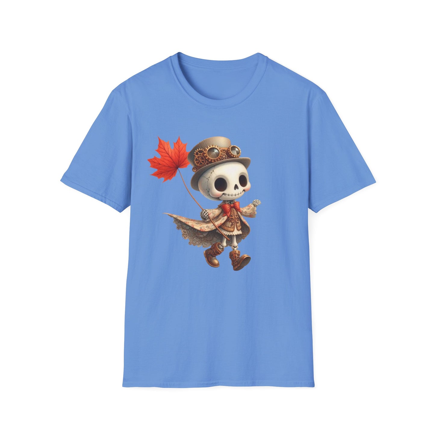 “Leaf Balloon Skeleton” Tee – Steampunk Harvest Edition