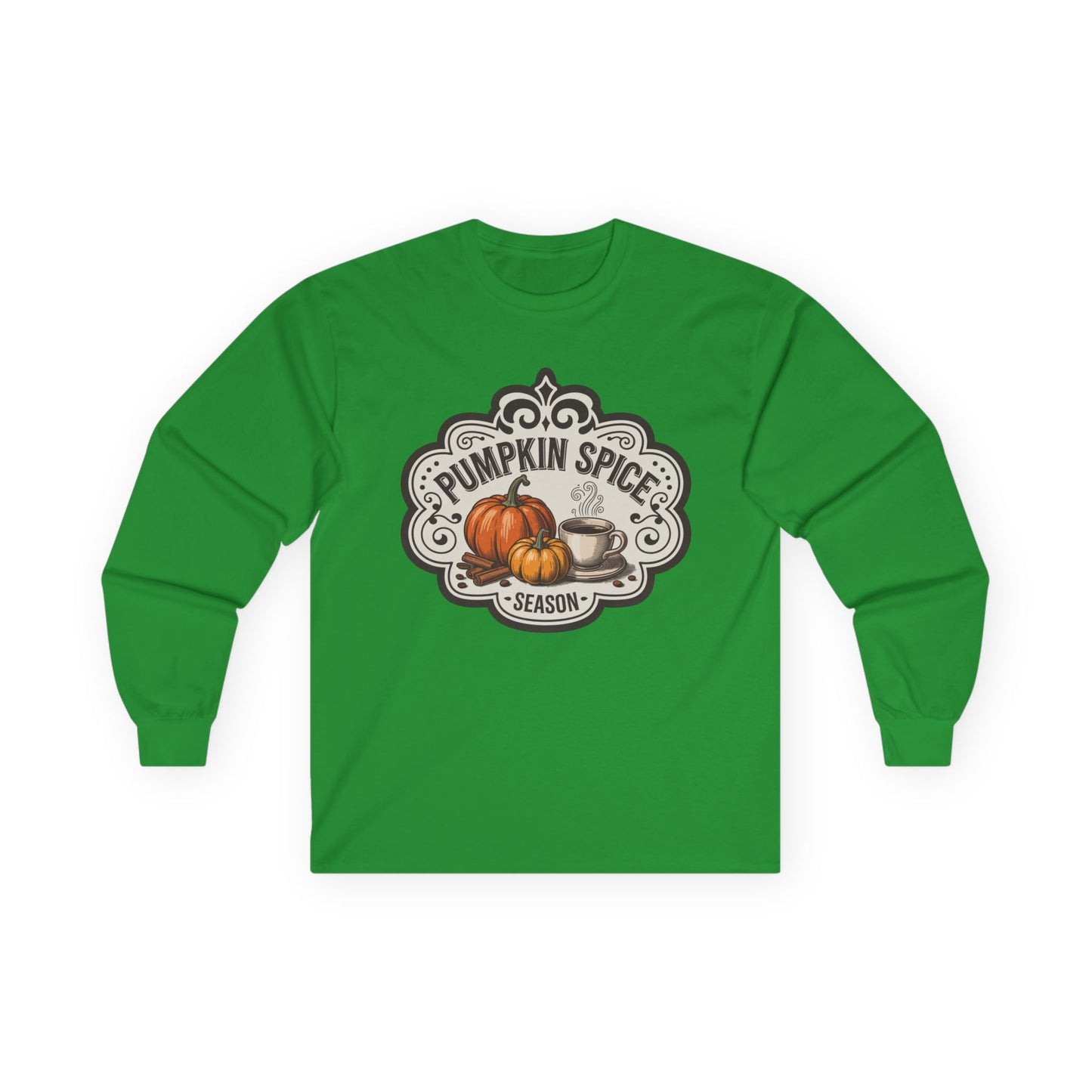 “Pumpkin Spice Season” Long Sleeve Tee – Vintage Brew Edition