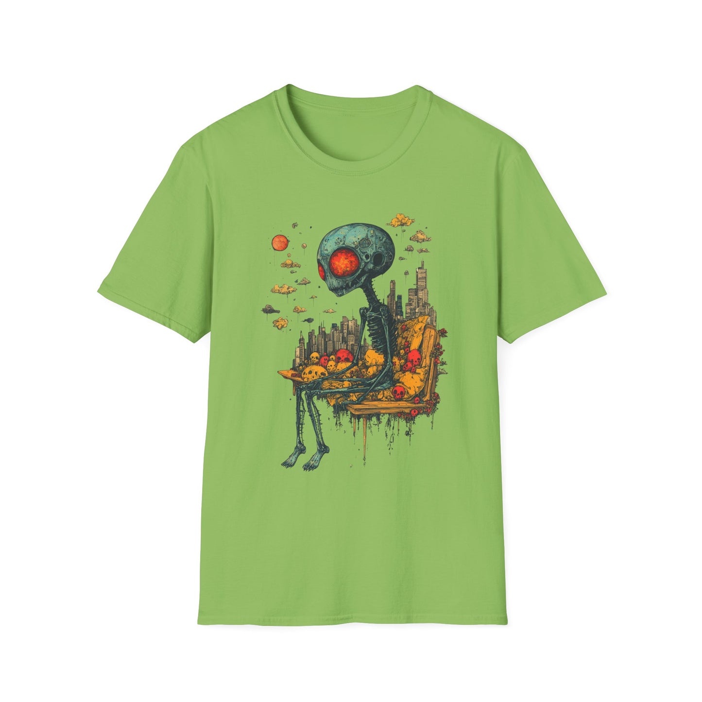Benchwarmer from Beyond – Alien Skullscape Tee