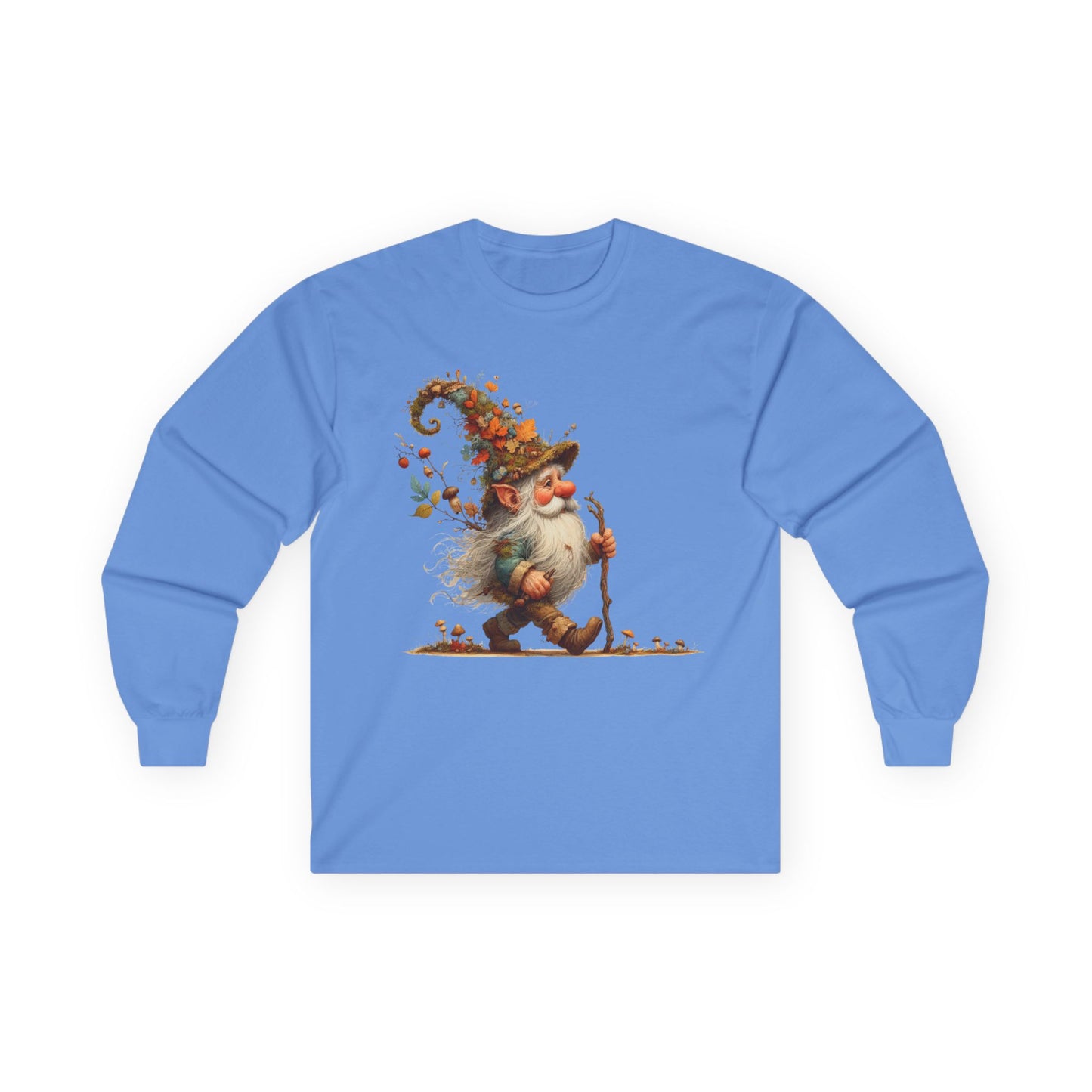 “Forest Walker Gnome” Long Sleeve Tee – Woodland Lore Edition