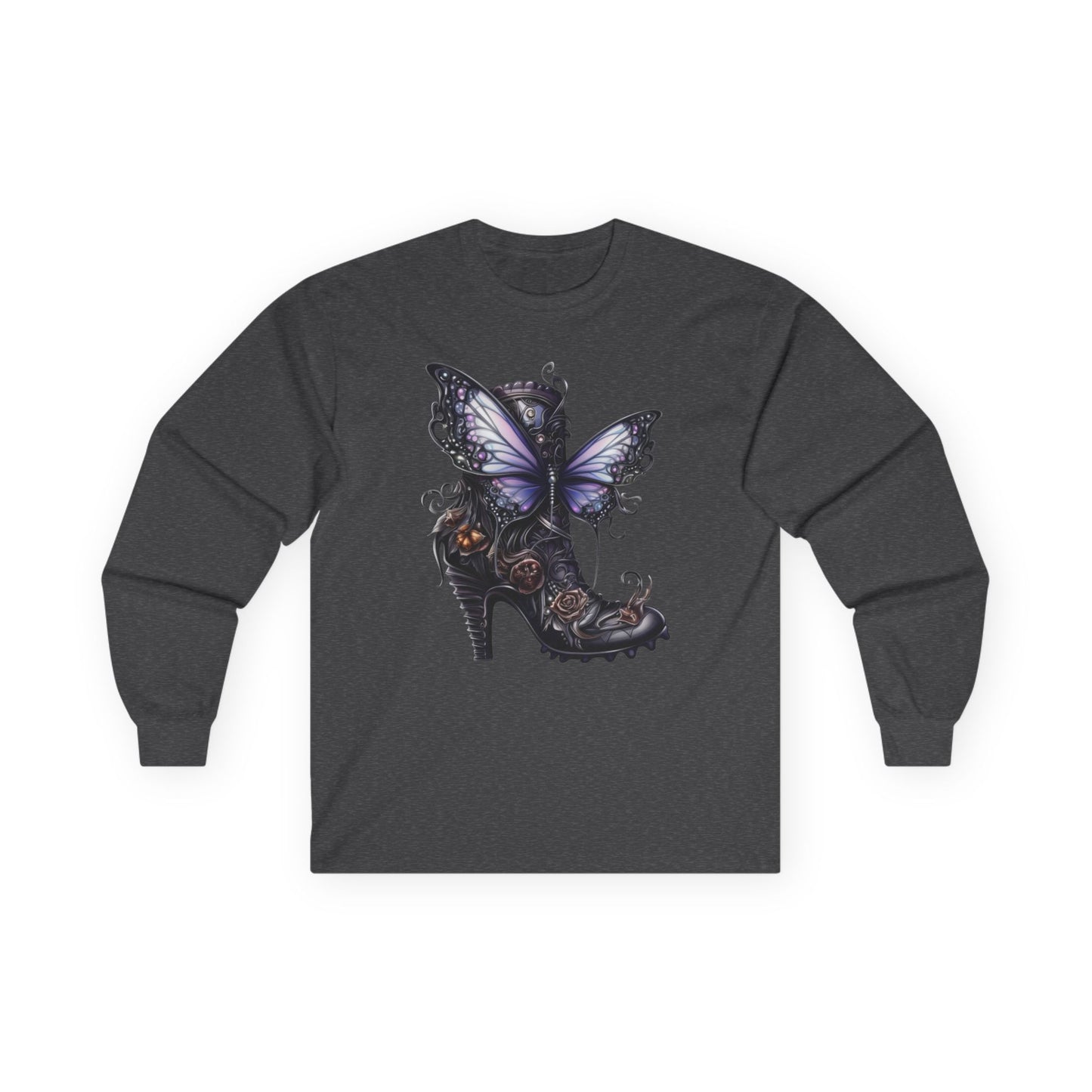 “Butterfly Heel” Long Sleeve Tee – Fantasy Couture Edition