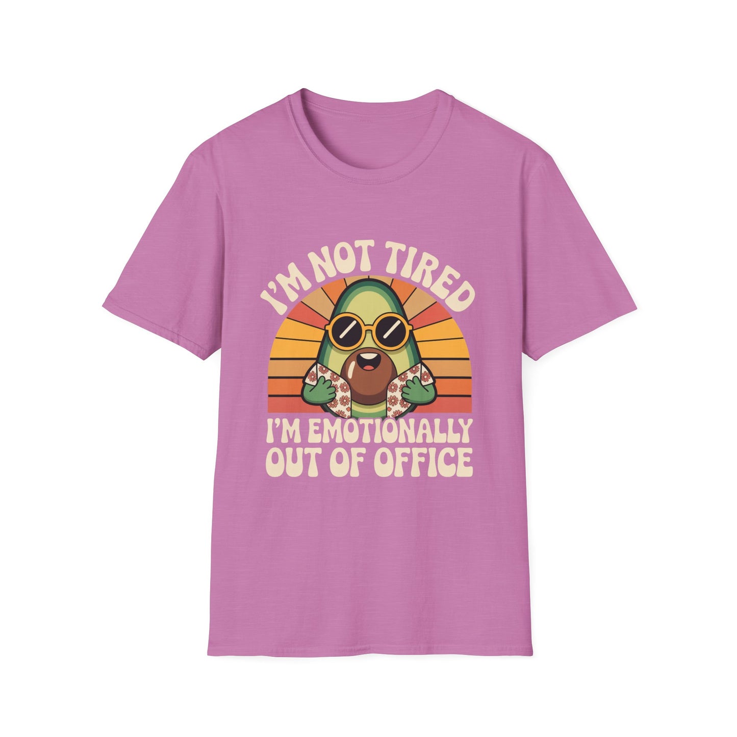 Emotionally Out of Office Tee – Avocado Vibes, Zero Replies