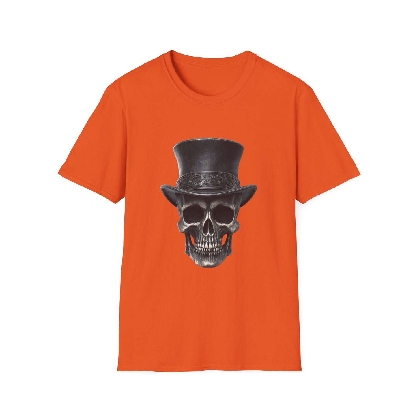 Dapper ‘Til Death – Gothic Skull Top Hat Tee
