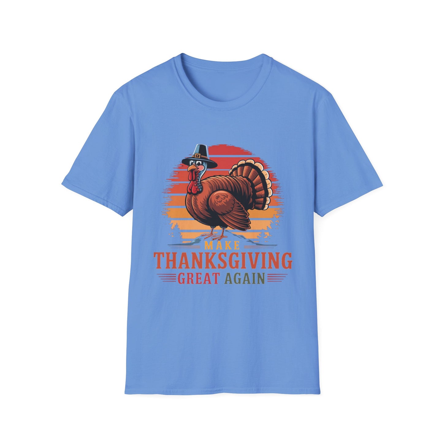 Make Thanksgiving Great Again – Pilgrim Turkey Edition Short Sleeve Tee