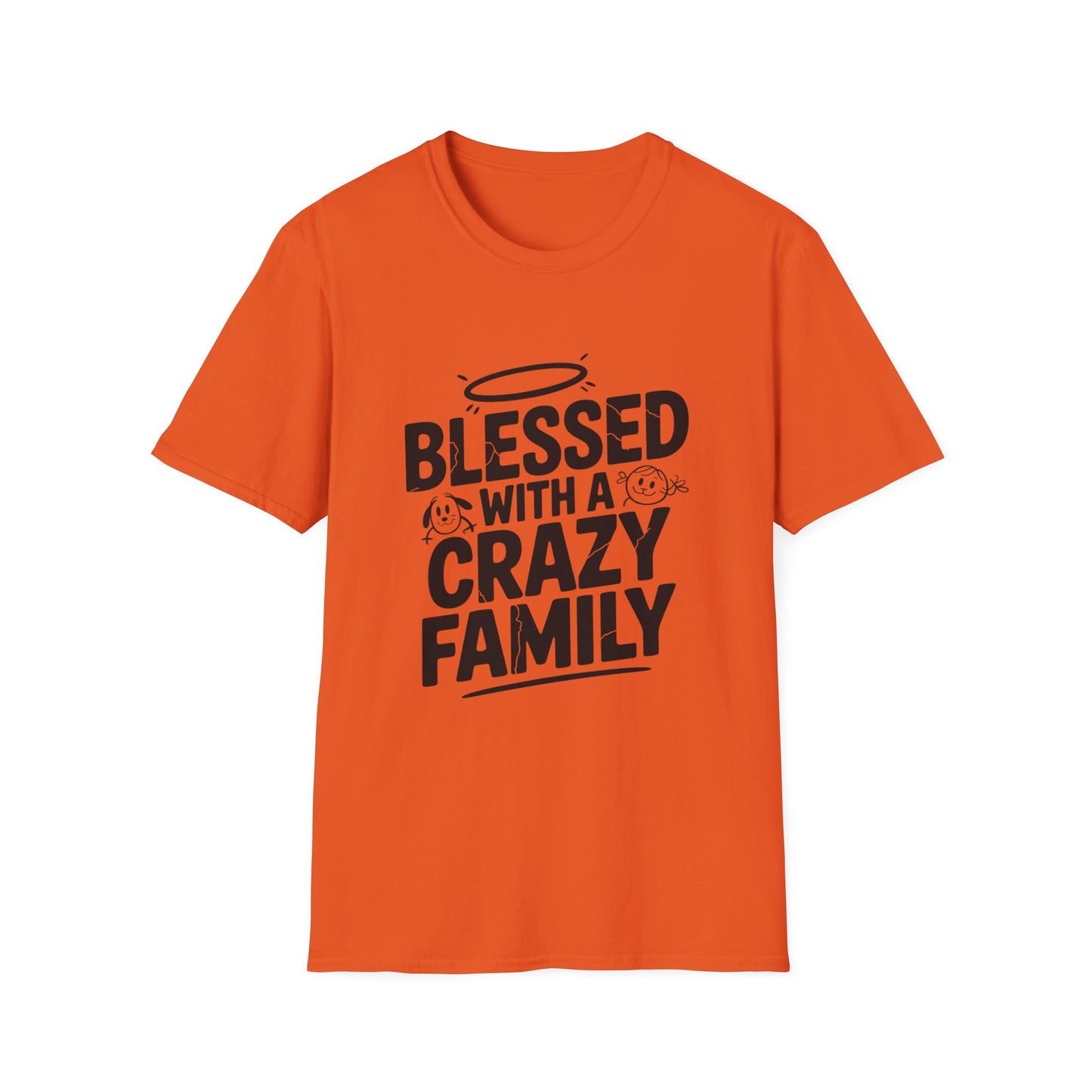 Blessed & Bonkers Tee – Family, Faith, and a Little Mayhem