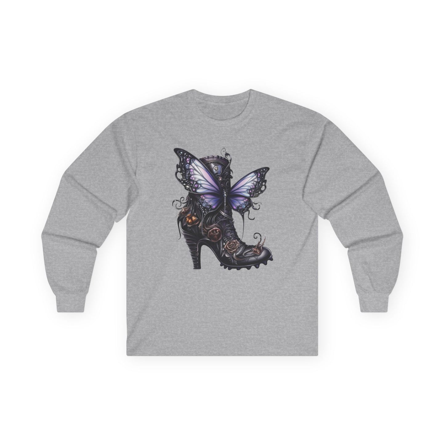 “Butterfly Heel” Long Sleeve Tee – Fantasy Couture Edition