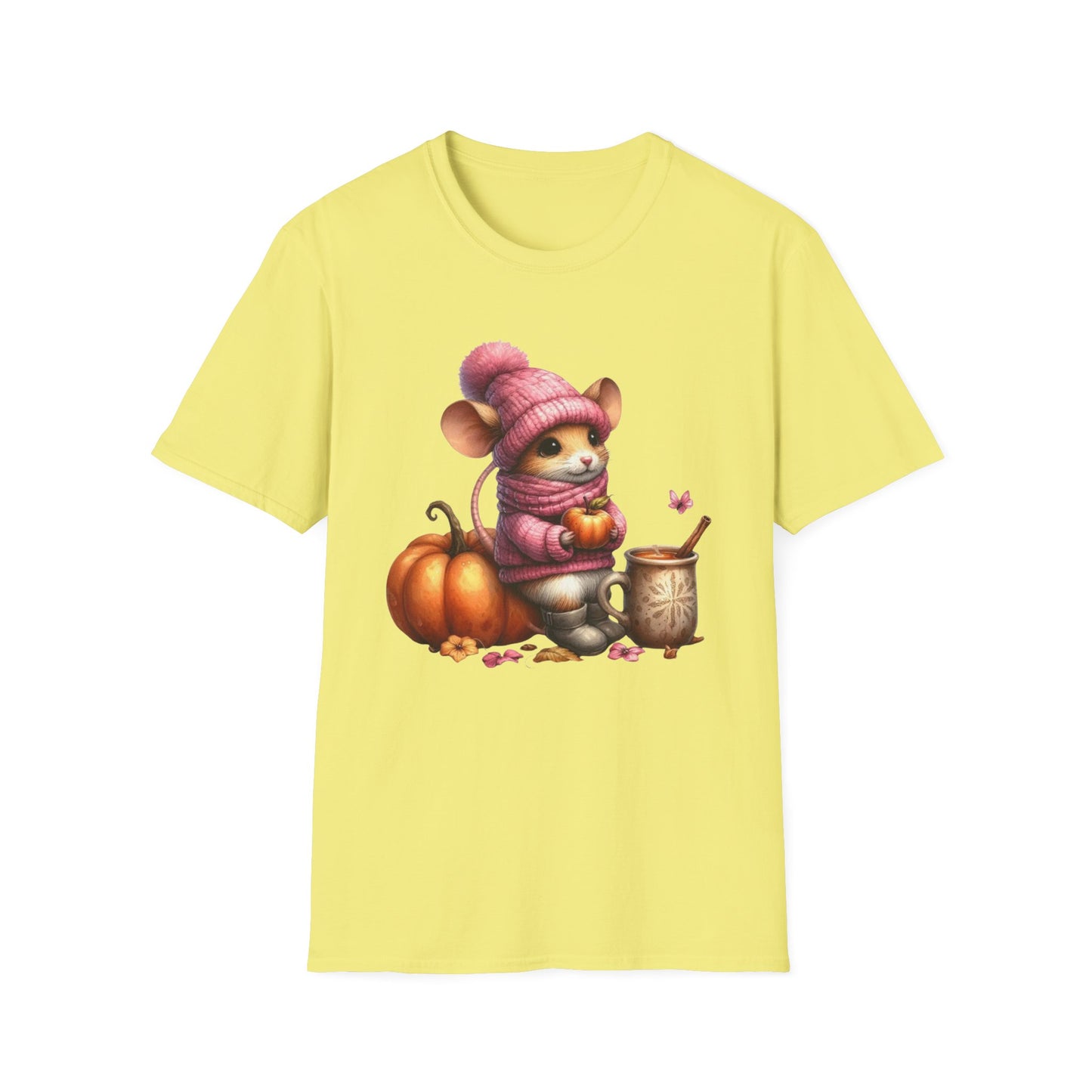 “Autumn Mouse” Tee – Cozy Critter Edition