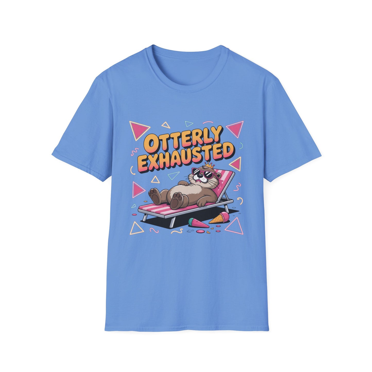 Otterly Exhausted Tee – Crowned, Crashed, and Cute