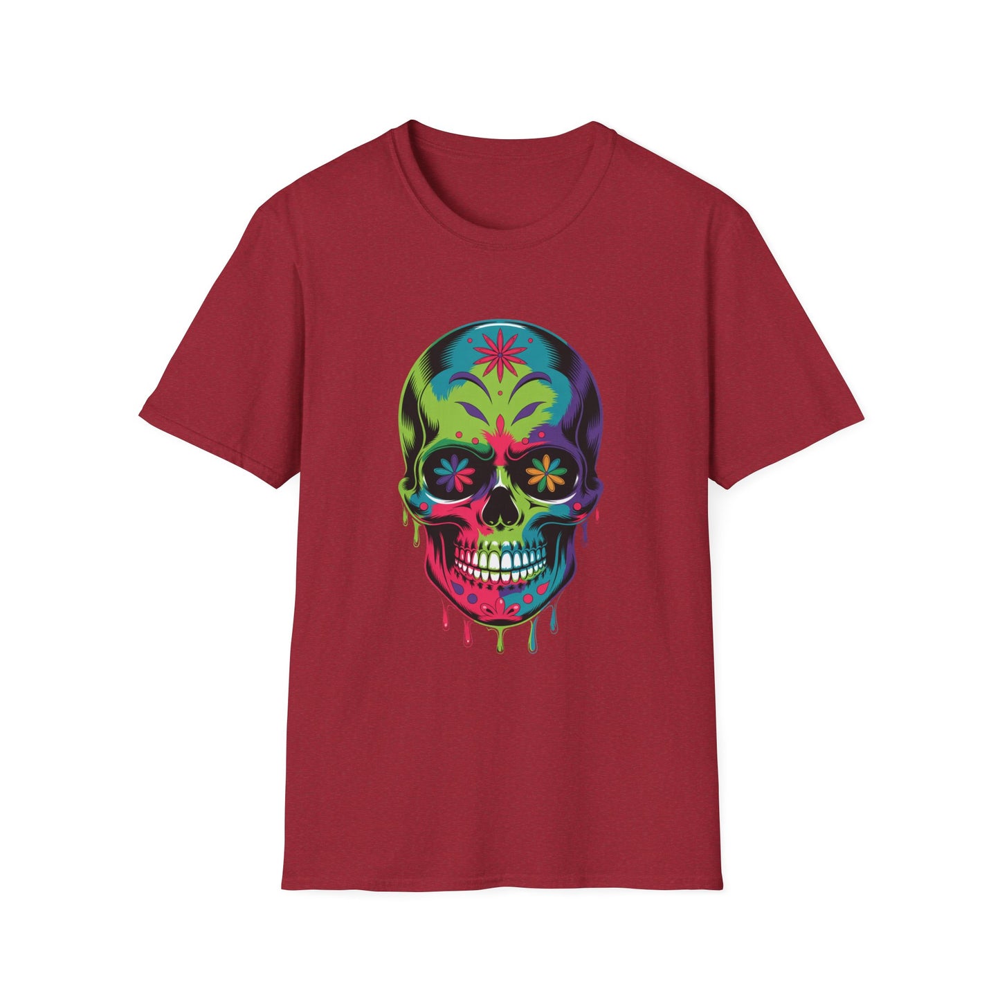 Floral Fade Skull Graphic Tee