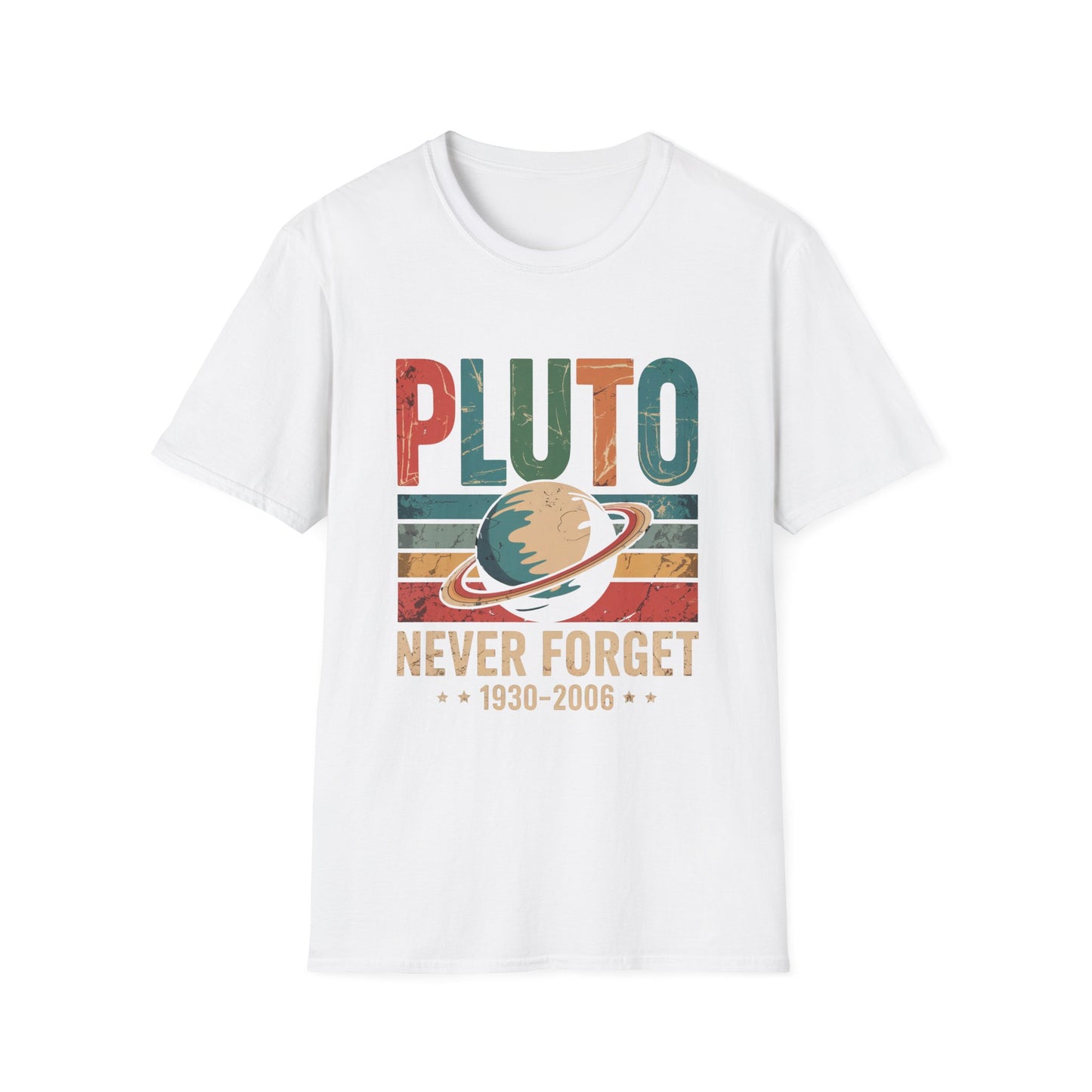 Pluto: Never Forget Vintage Planet Graphic Tee