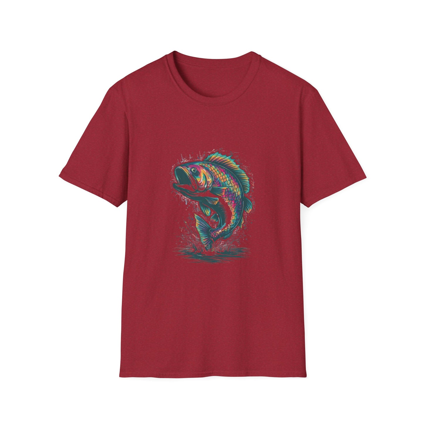 Hooked On Color Bass Graphic Tee