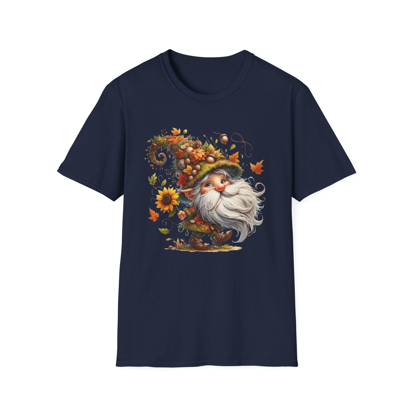 “Dancing Gnome” Tee – Sunflower Harvest Edition