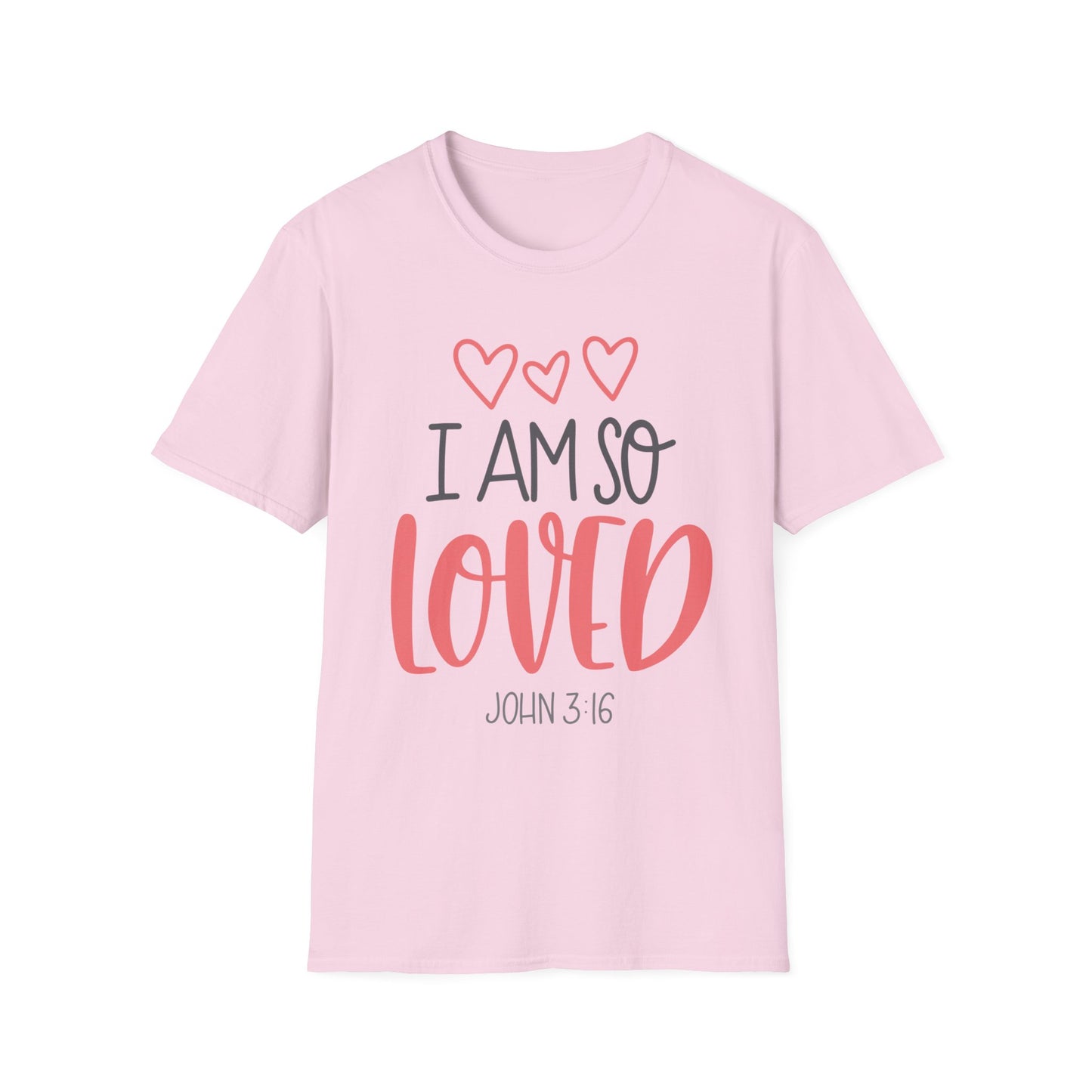 I Am So Loved Tee – John 3:16 Heartline Edition