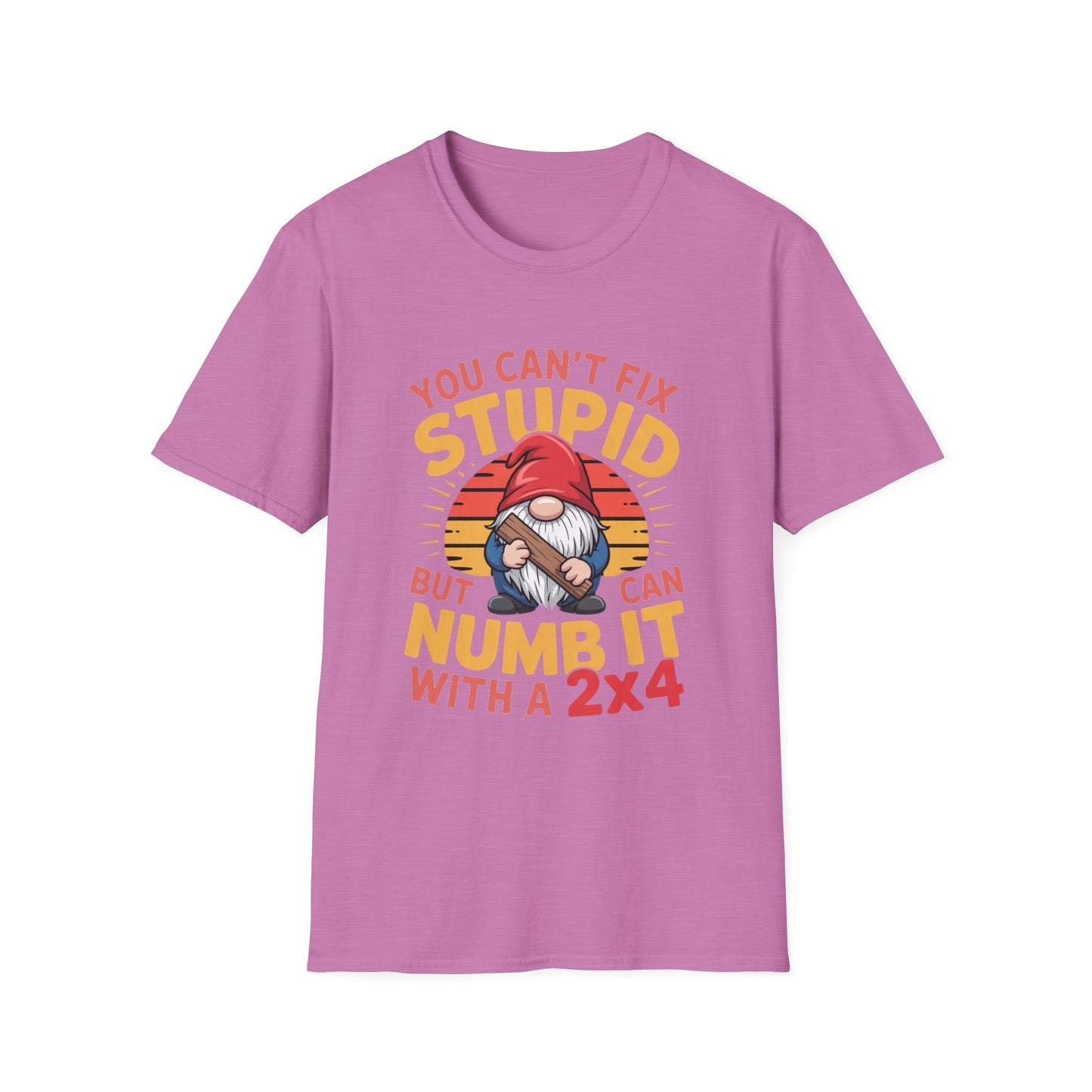 YOU CAN’T FIX STUPID – Gnome With a 2x4 Tee