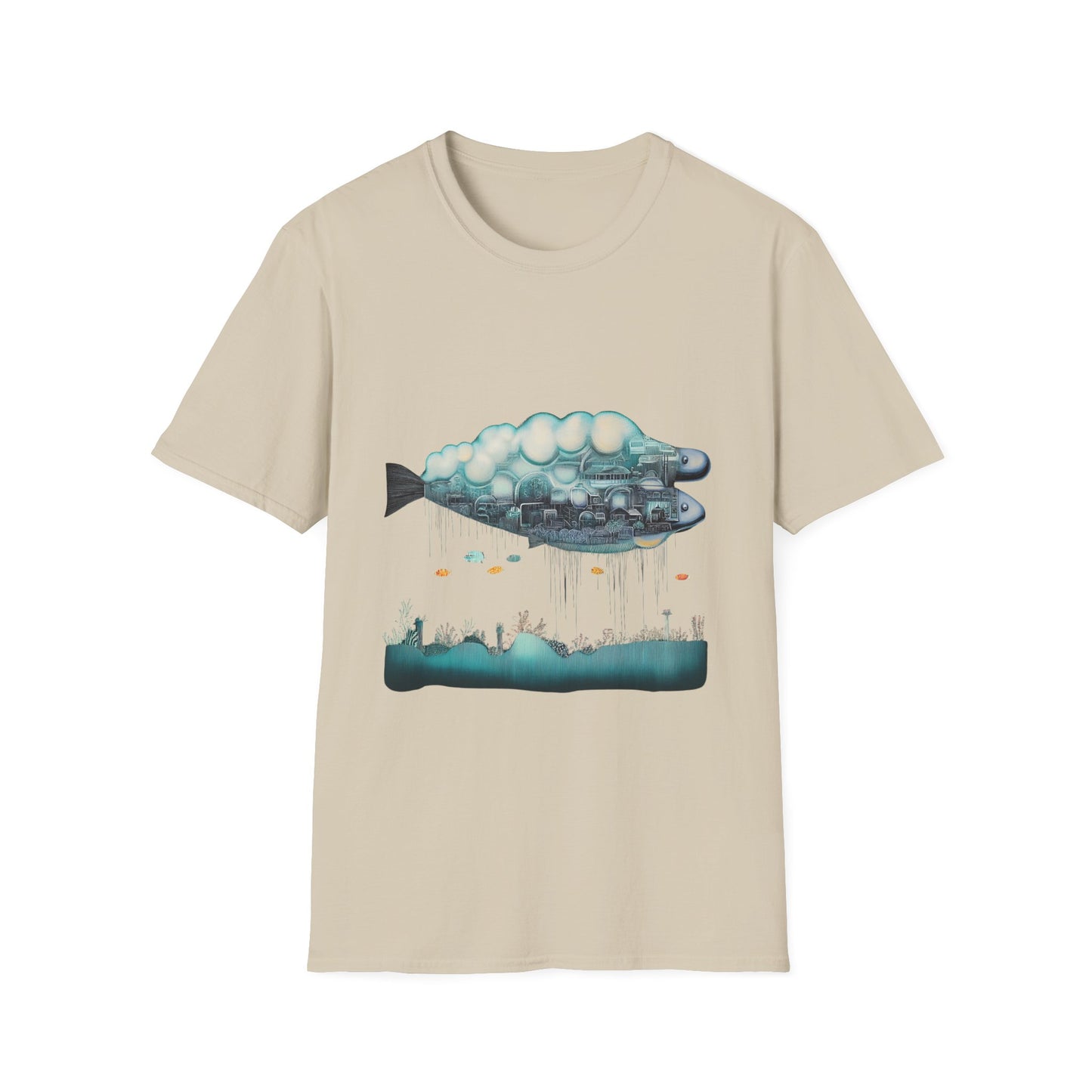 Metropolis Marrow – Surreal Fish City Tee