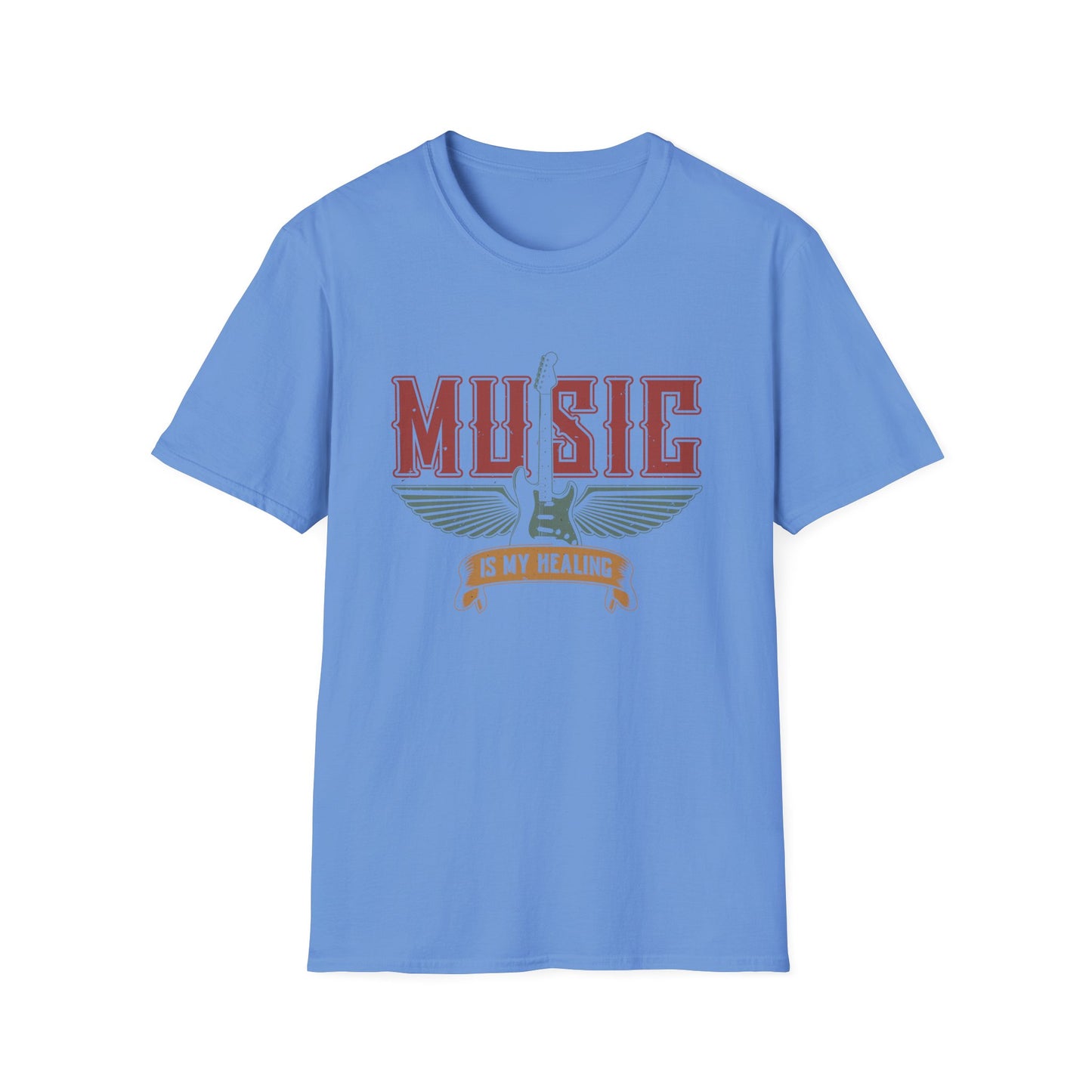 “Music Is My Healing” – The Winged Guitar Banner of Rhythm, Restoration & Rock Spirit