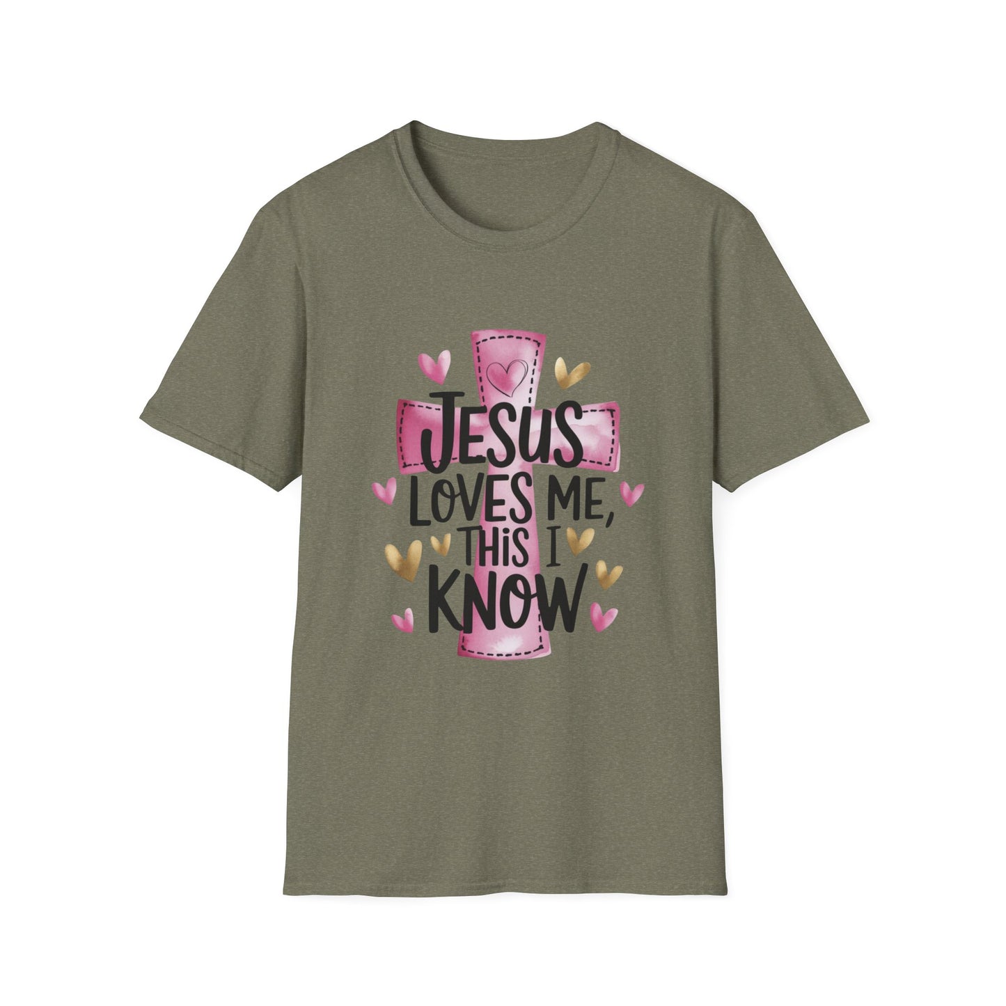 Jesus Loves Me Tee – Heart & Cross Edition