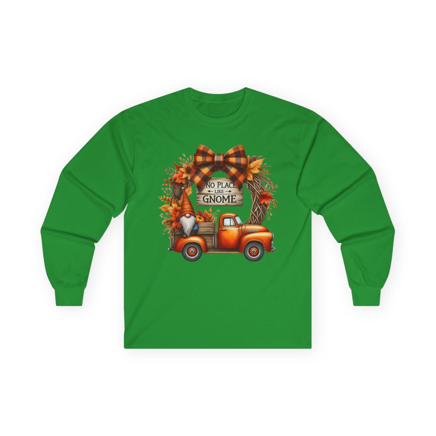 “No Place Like Gnome” Long Sleeve Tee – Autumn Pickup Edition