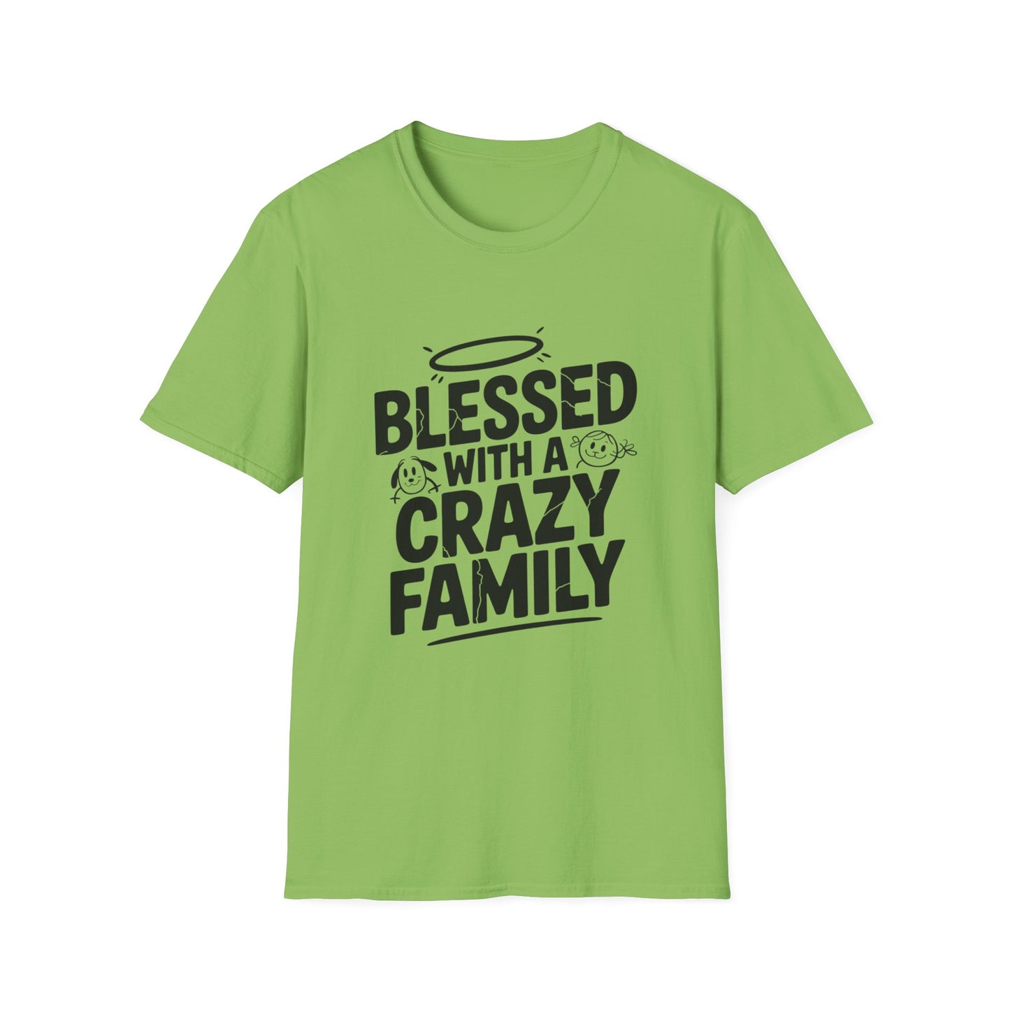 Blessed & Bonkers Tee – Family, Faith, and a Little Mayhem