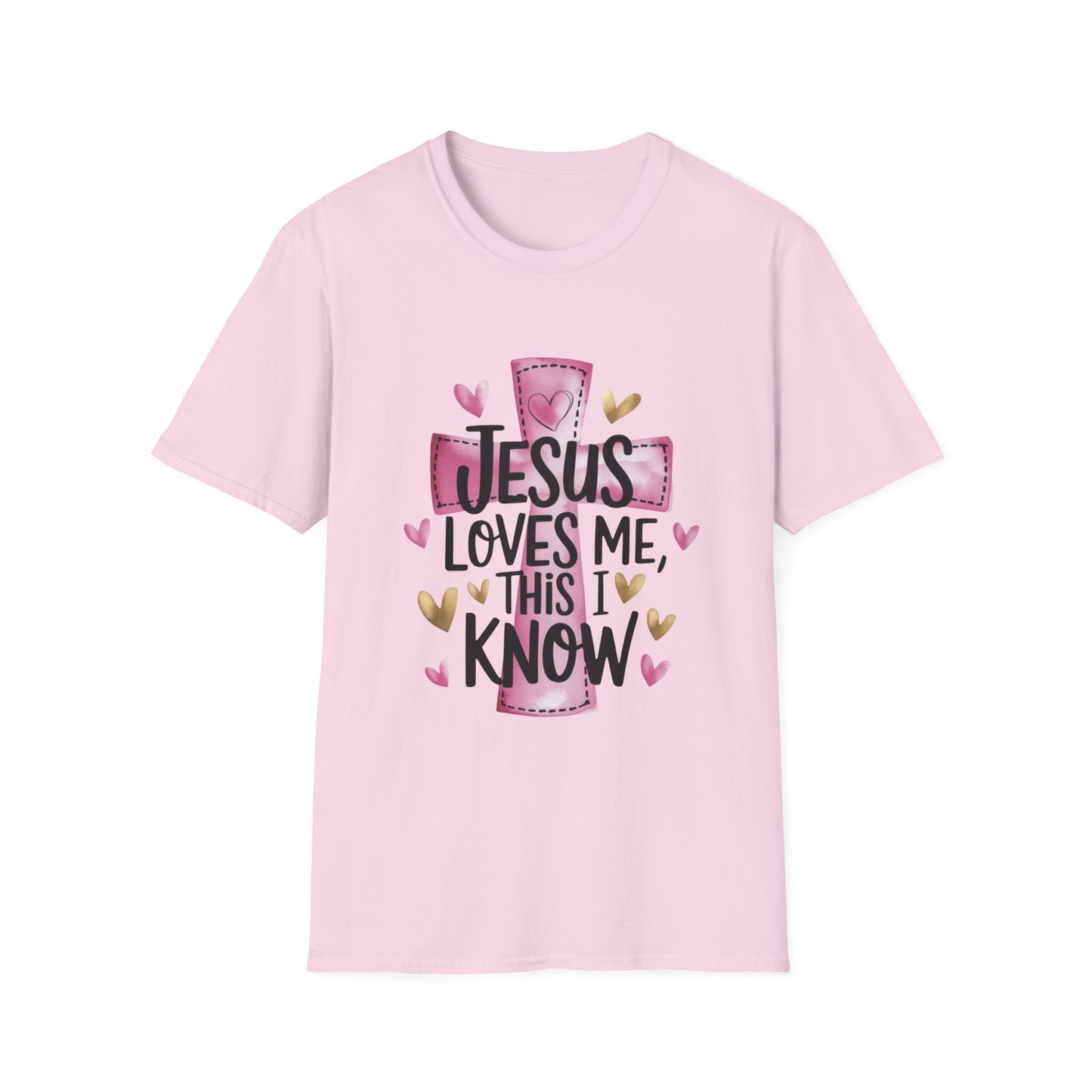 Jesus Loves Me Tee – Heart & Cross Edition