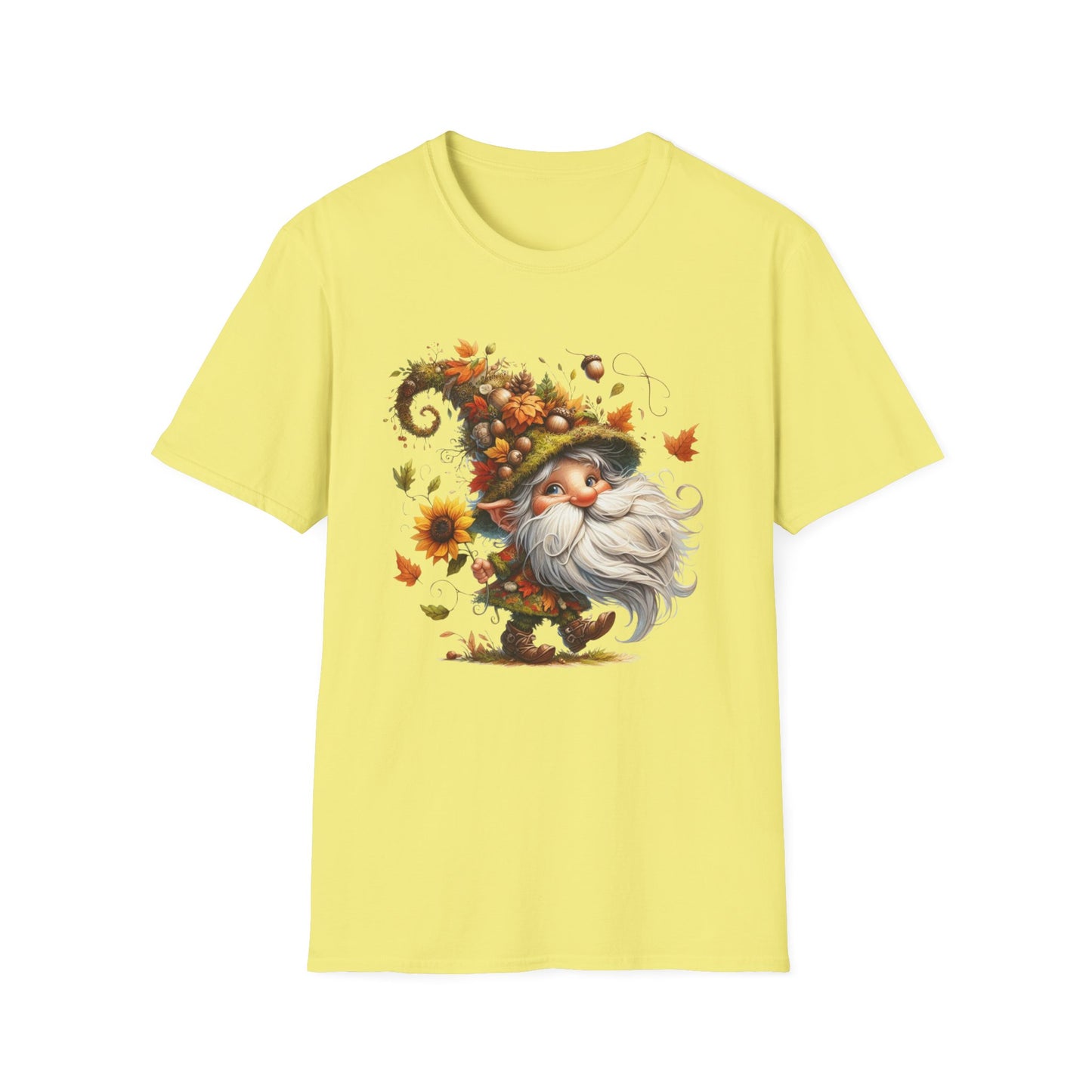 “Dancing Gnome” Tee – Sunflower Harvest Edition