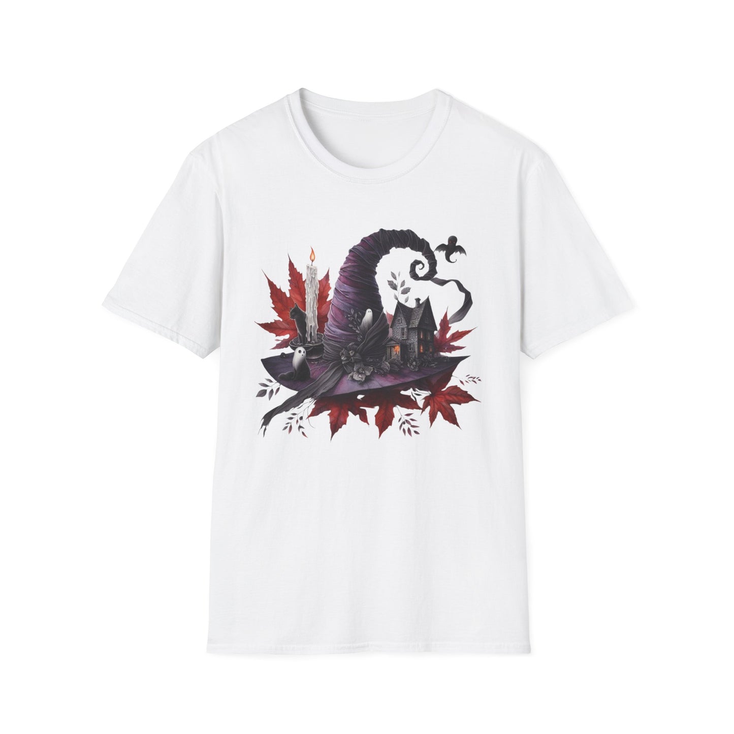 “Witch’s Hat & Haunted Companions” Tee – Autumn Enchantment Edition