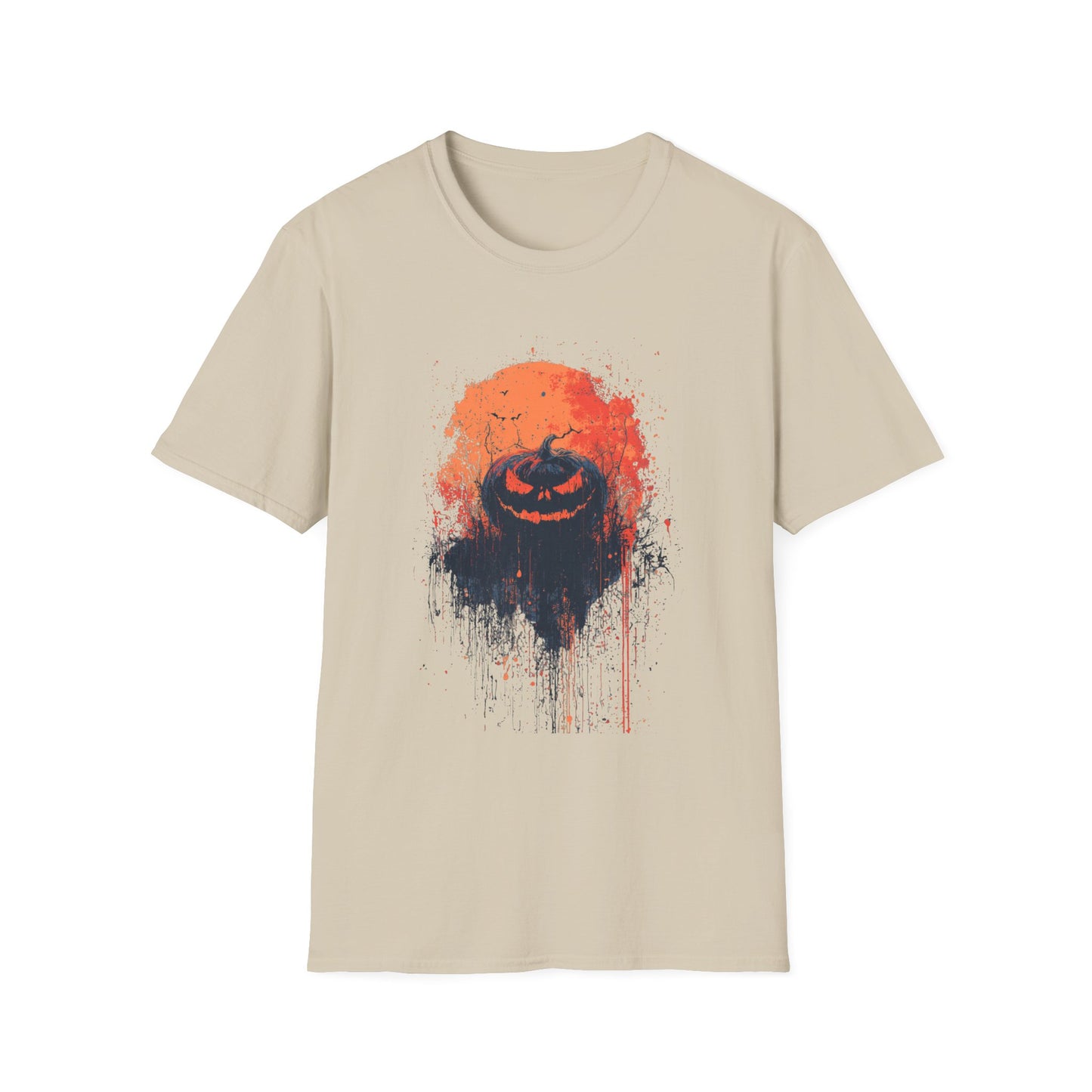 Moonlit Menace Halloween Pumpkin Tee
