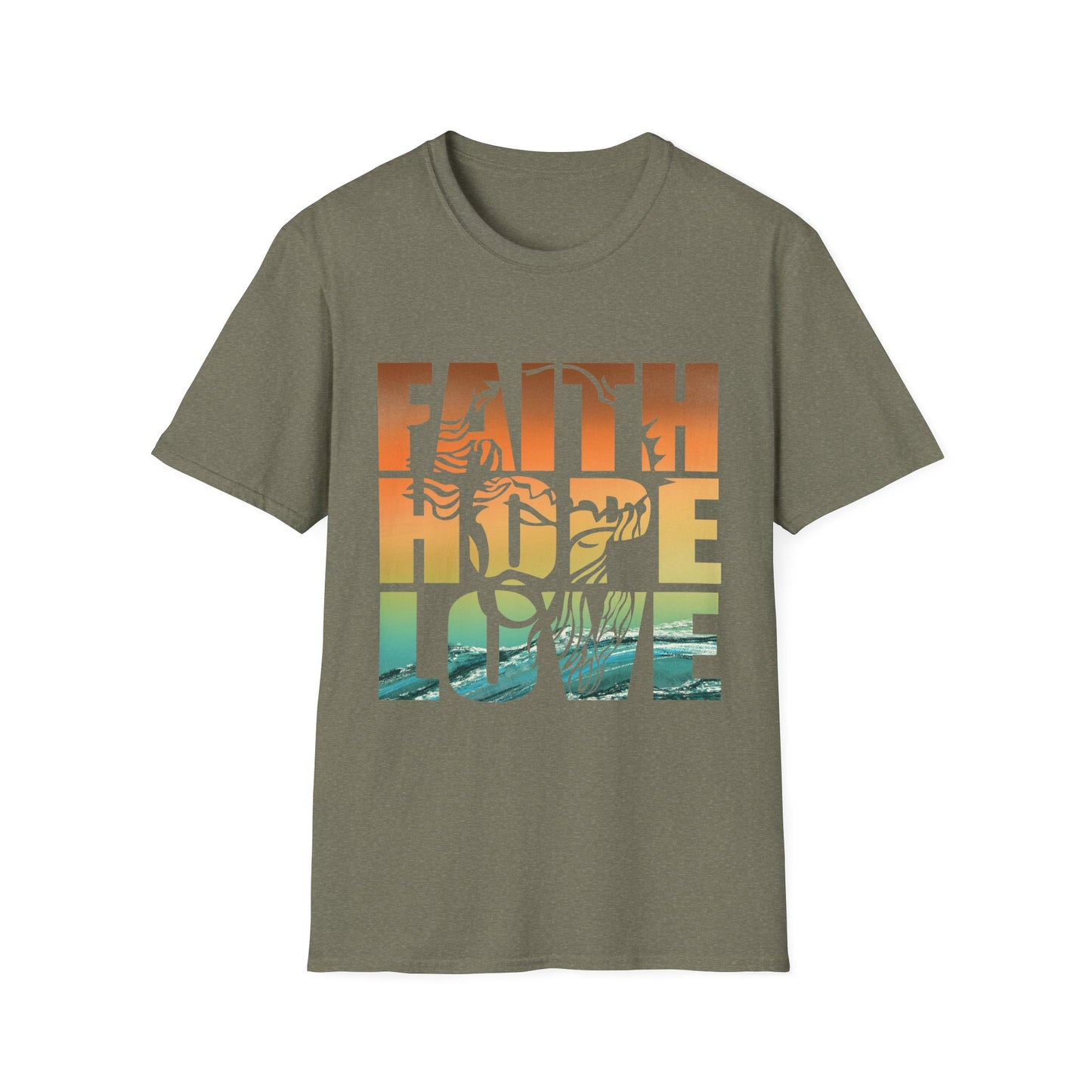 Faith Hope Love Tee – Lion of Strength Edition
