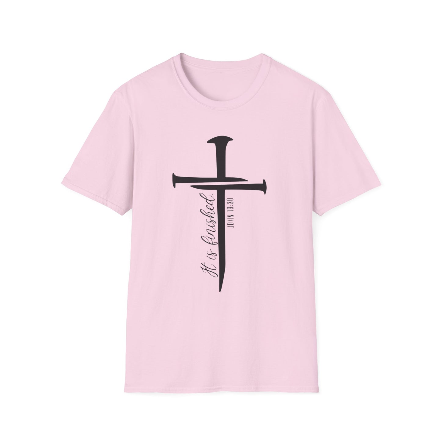 It Is Finished Tee – John 19:30 Nail Cross Edition