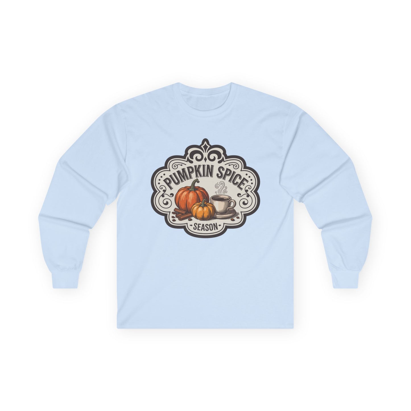 “Pumpkin Spice Season” Long Sleeve Tee – Vintage Brew Edition