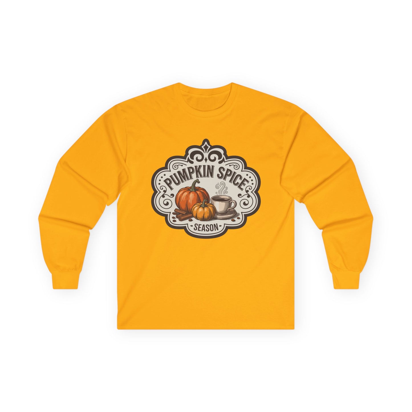 “Pumpkin Spice Season” Long Sleeve Tee – Vintage Brew Edition