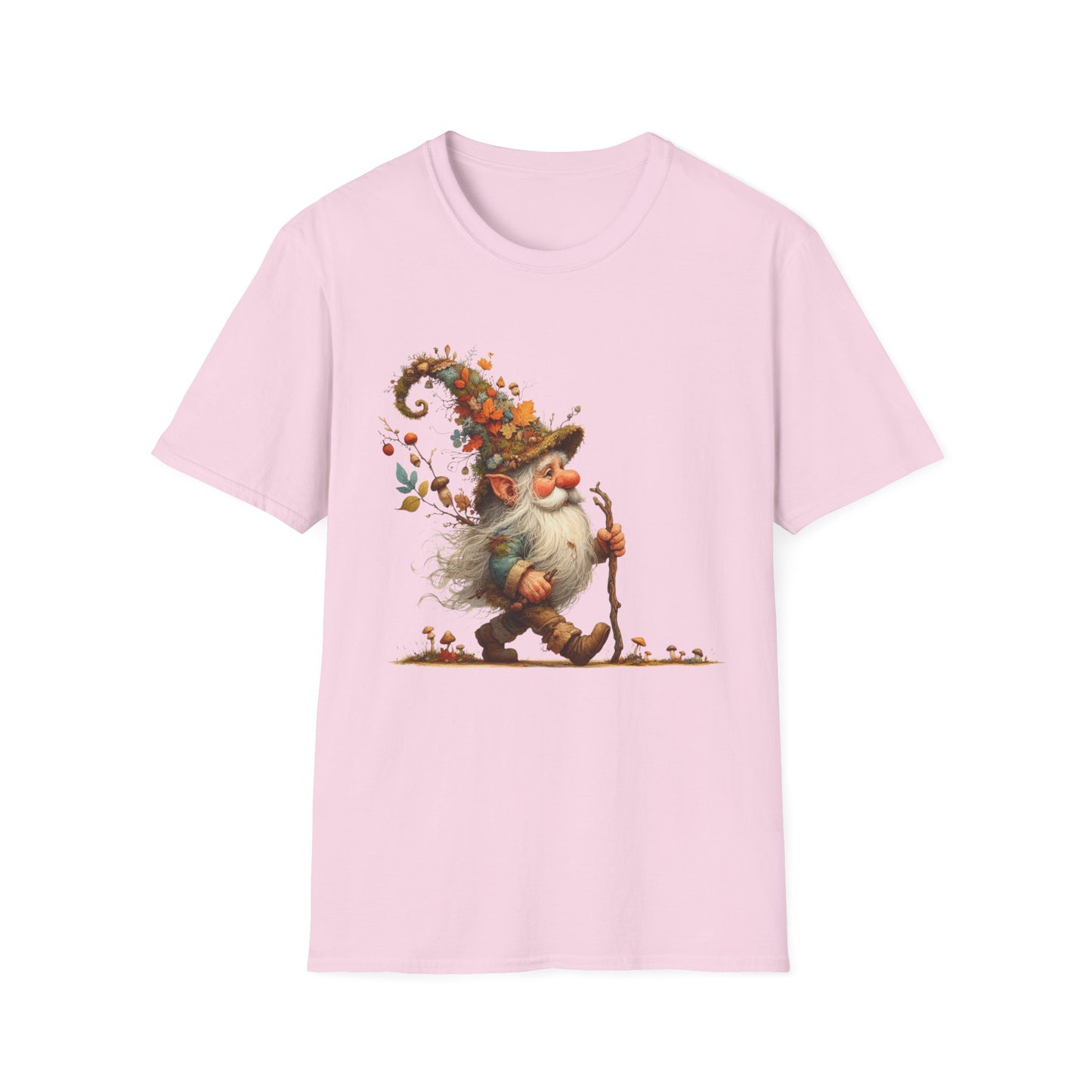“Forest Walker Gnome” Tee – Woodland Lore Edition