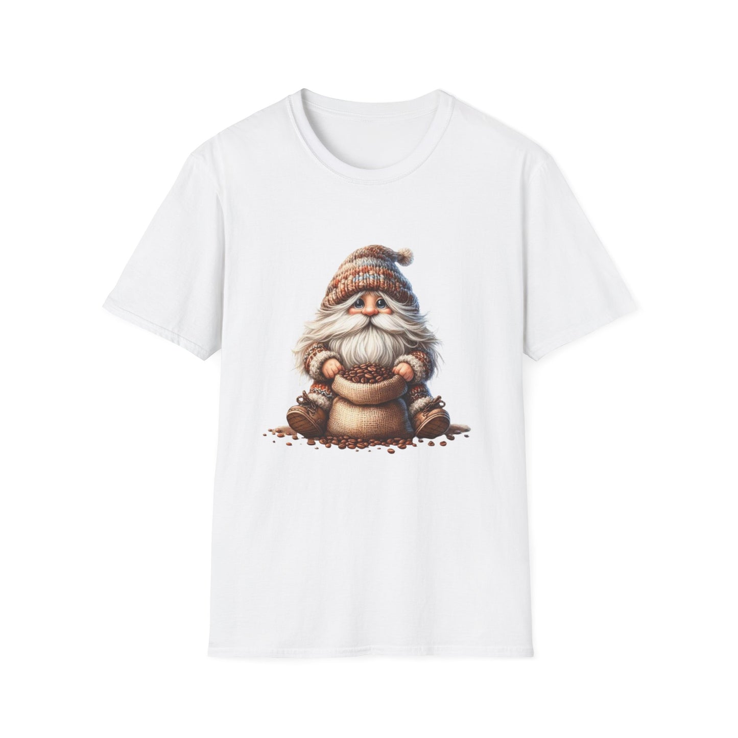 “Coffee Bean Gnome” Tee – Brewed & Bearded Edition