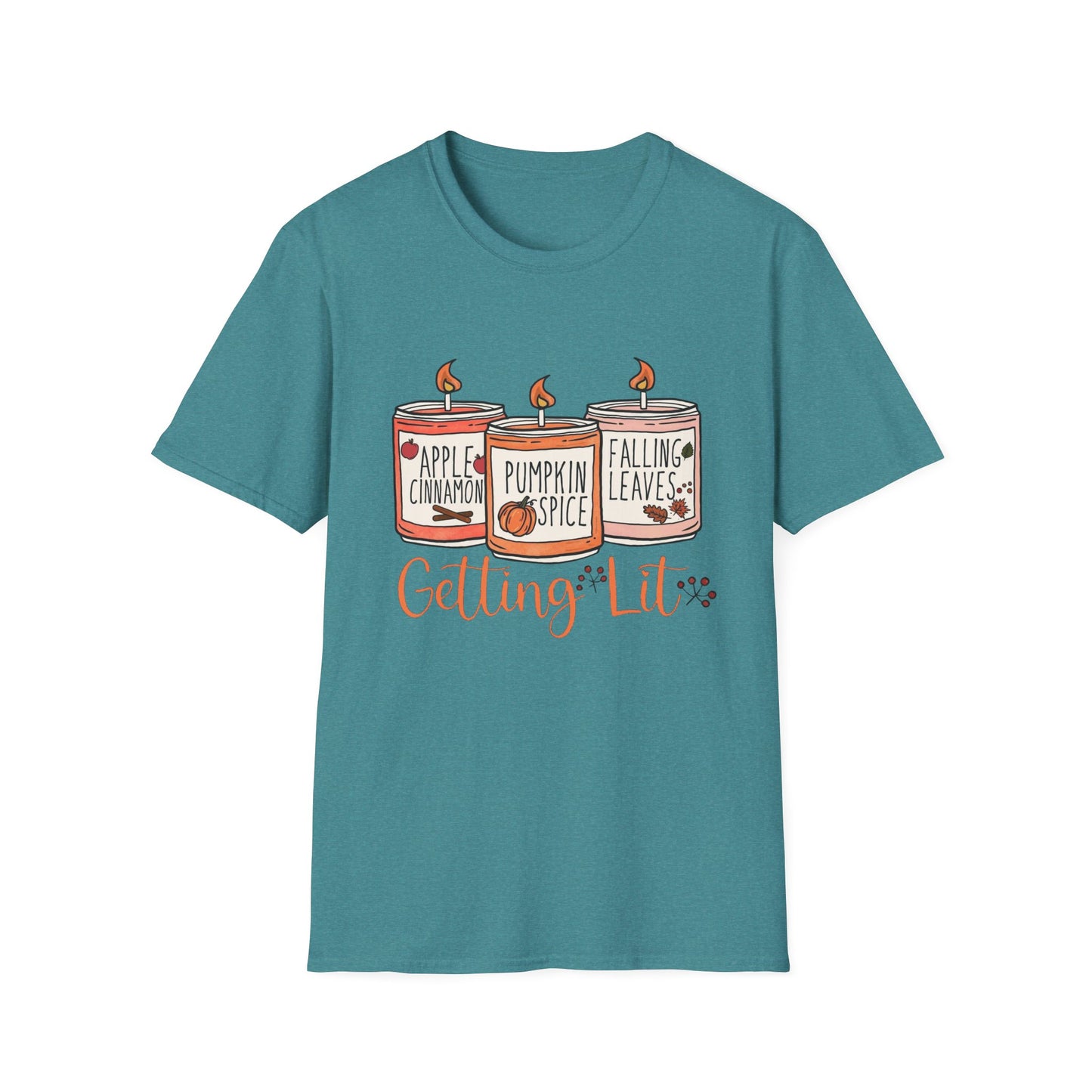 “Getting Lit” Tee – Fall Candle Trio Edition