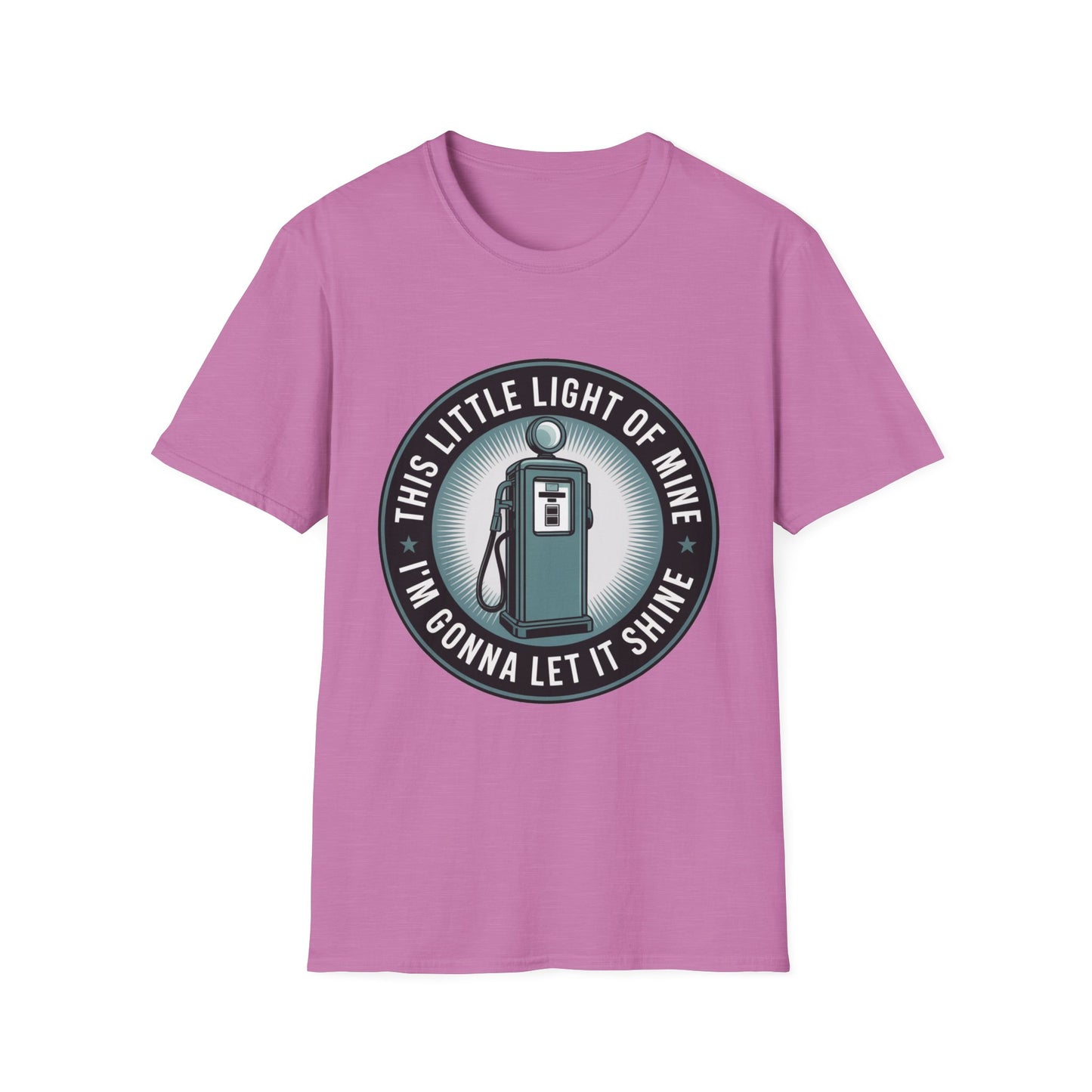 Vintage Shine Tee – “This Little Light of Mine” Gas Pump Design