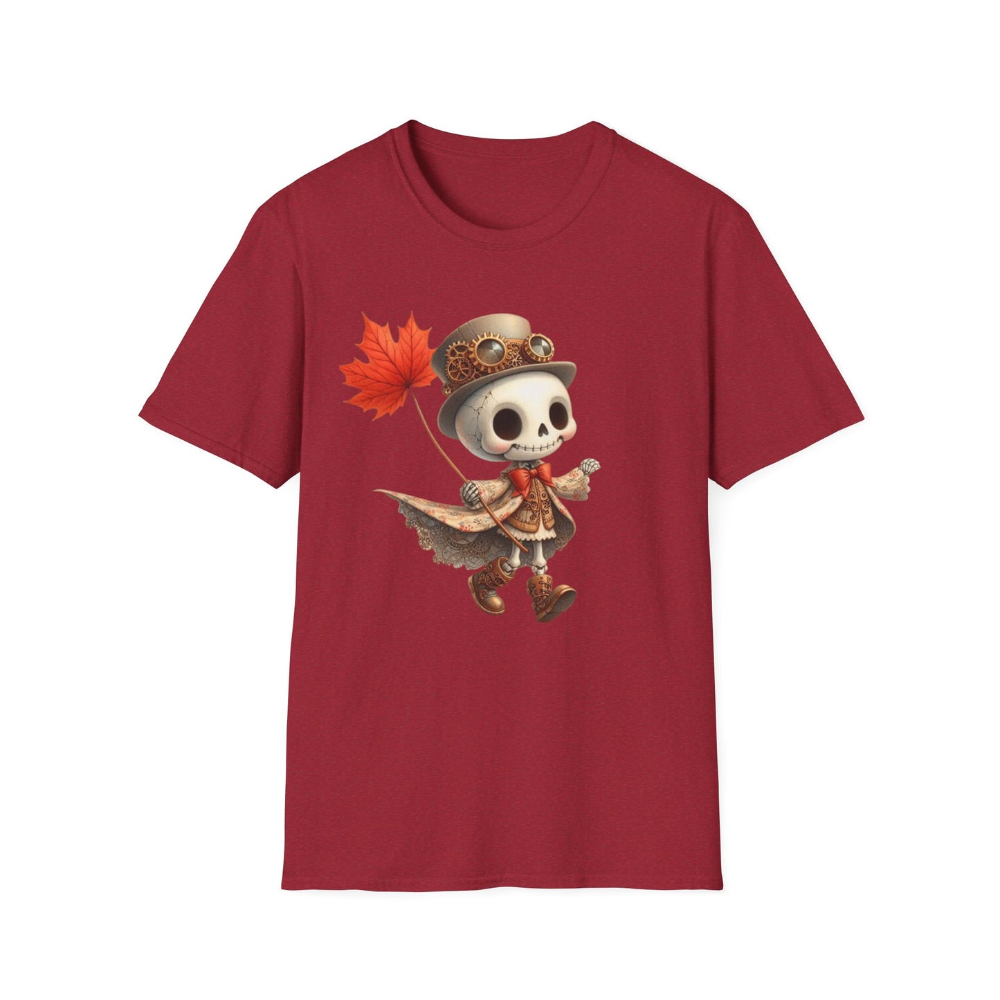 “Leaf Balloon Skeleton” Tee – Steampunk Harvest Edition
