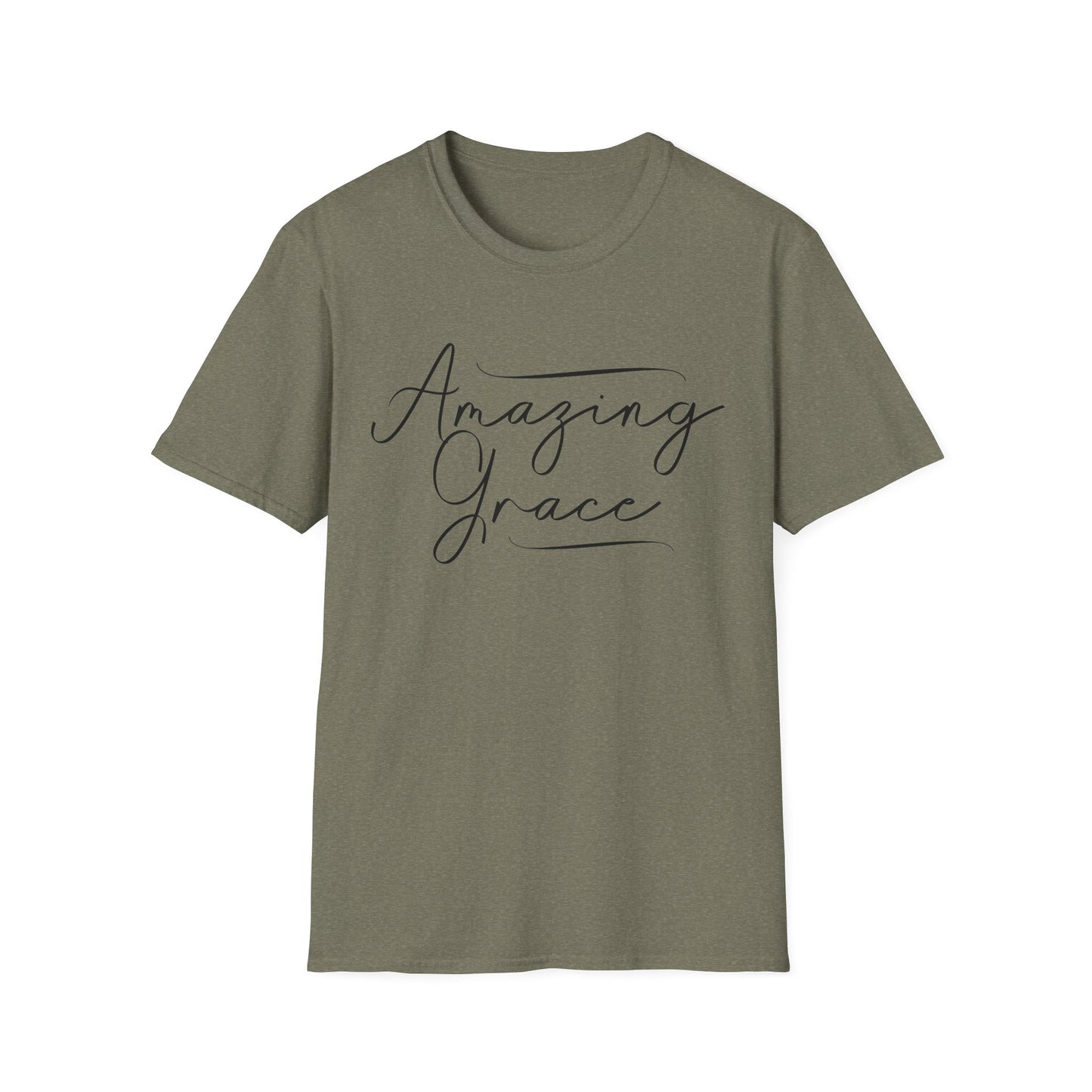 Amazing Grace Script Tee – Elegant Faithwear