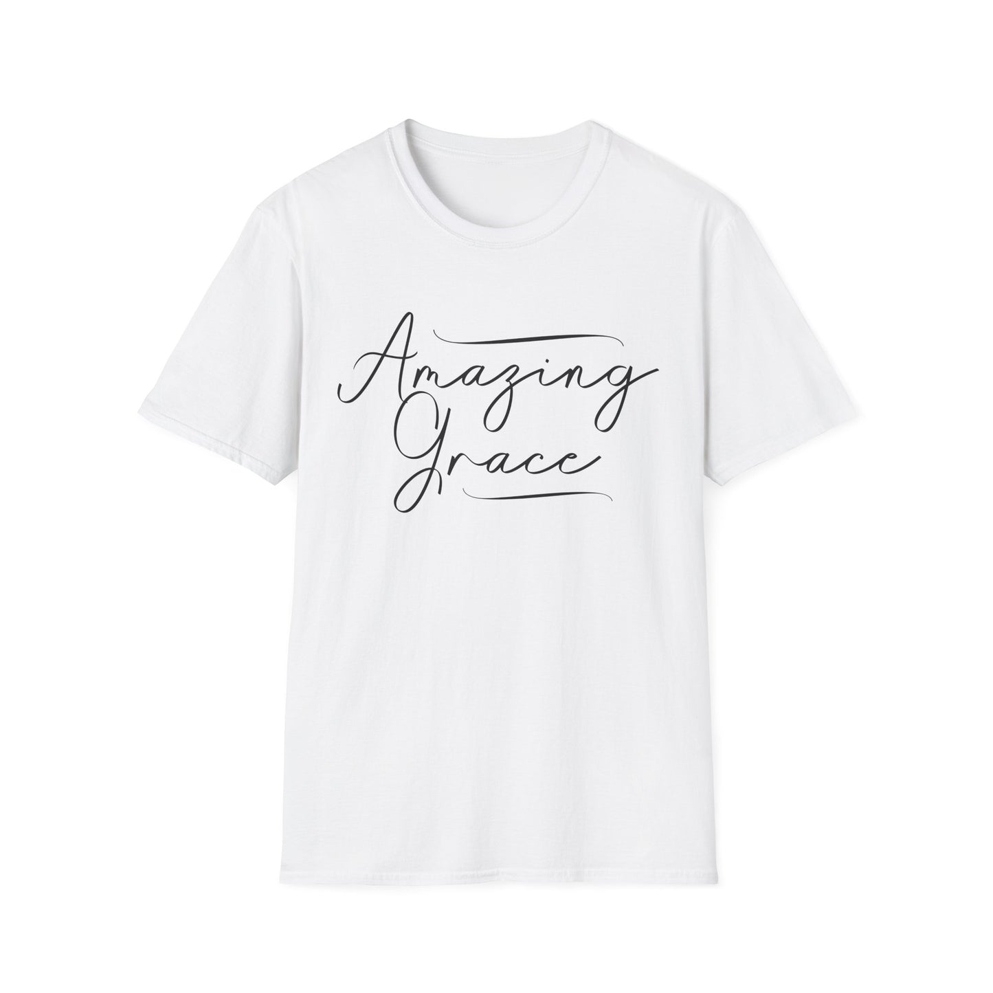 Amazing Grace Script Tee – Elegant Faithwear