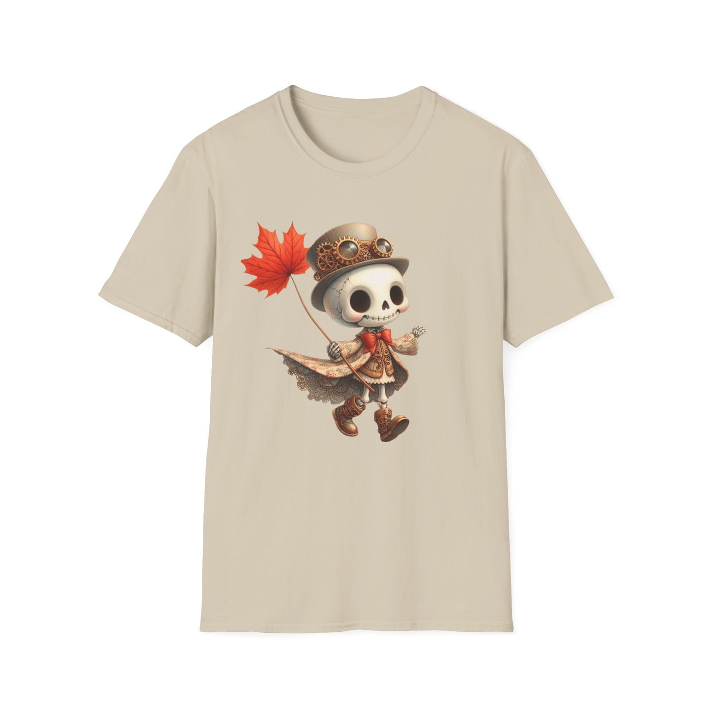 “Leaf Balloon Skeleton” Tee – Steampunk Harvest Edition