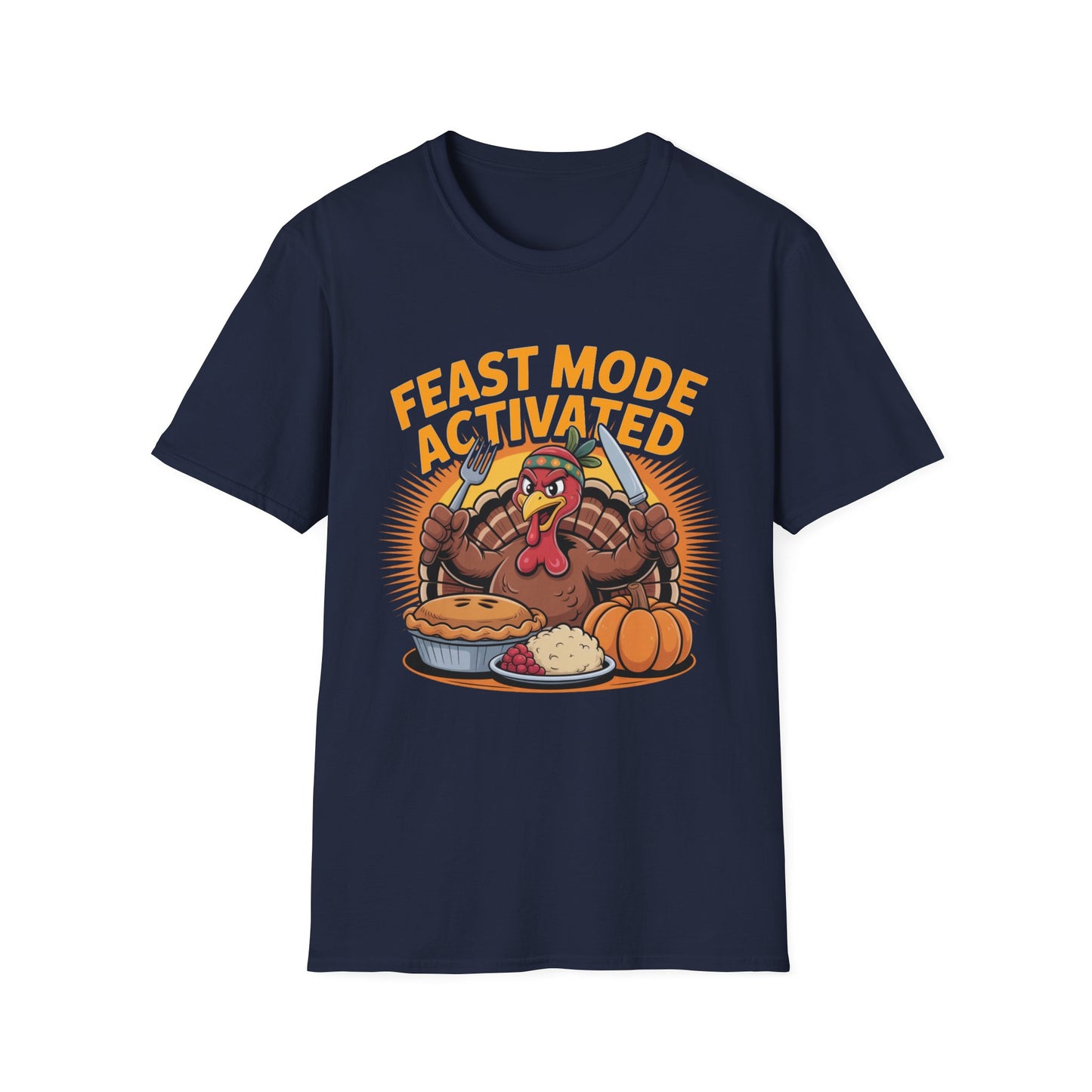 Feast Mode Activated – Turkey Table Edition Short Sleeve Tee