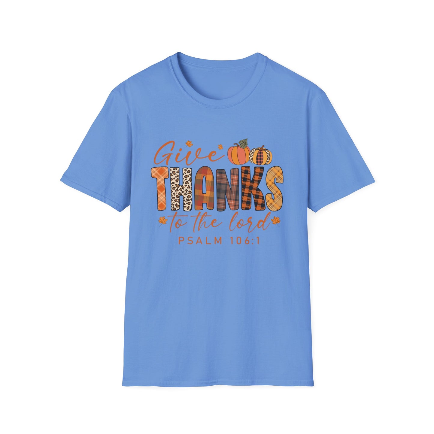 Give THANKS to the Lord – Psalm 106:1 Short Sleeve Tee