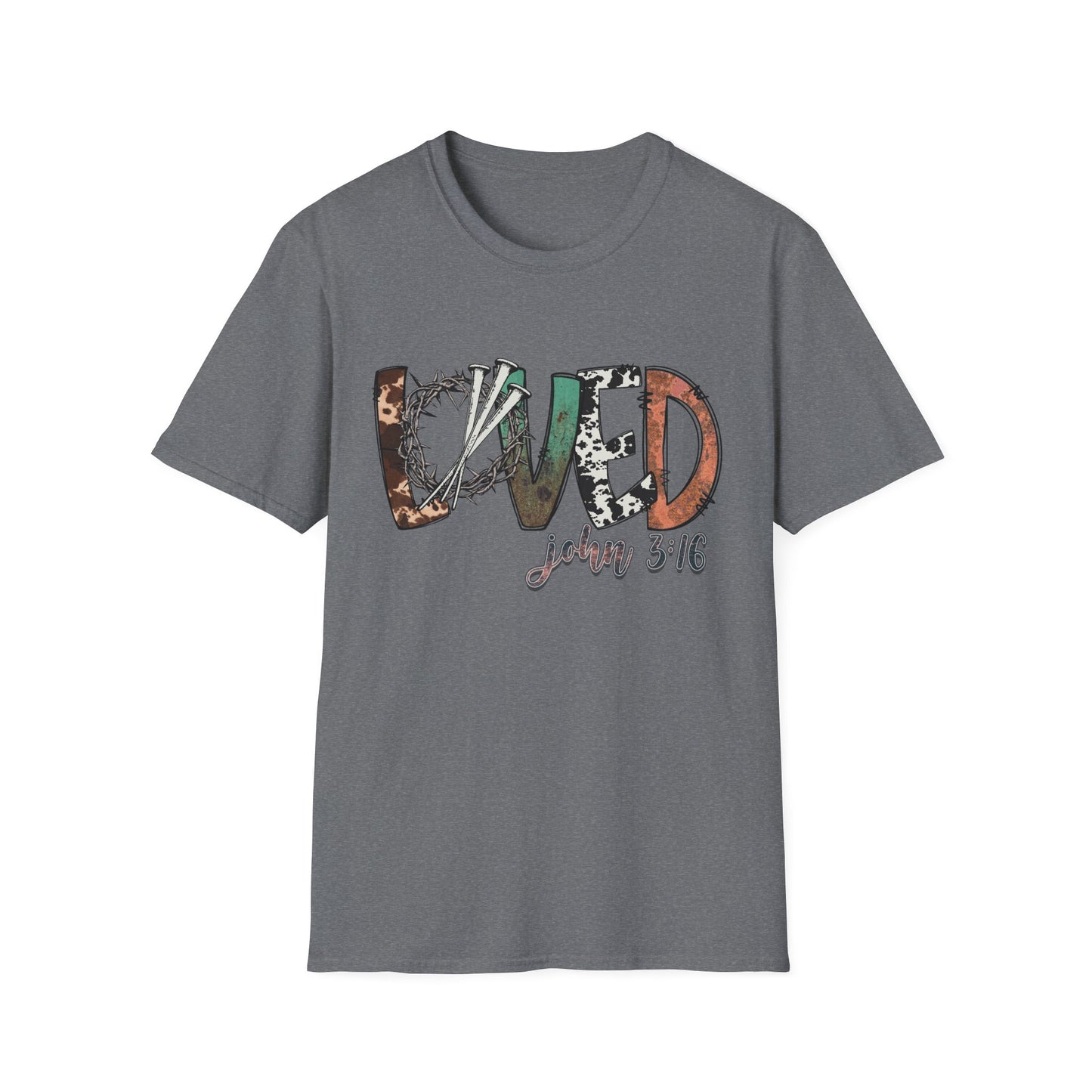 LOVED – John 3:16 Textured Faith Tee