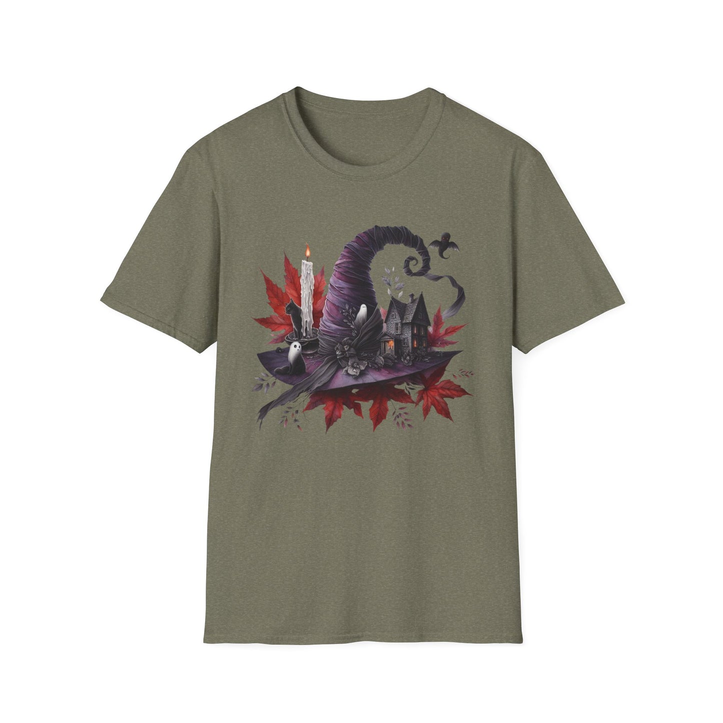 “Witch’s Hat & Haunted Companions” Tee – Autumn Enchantment Edition