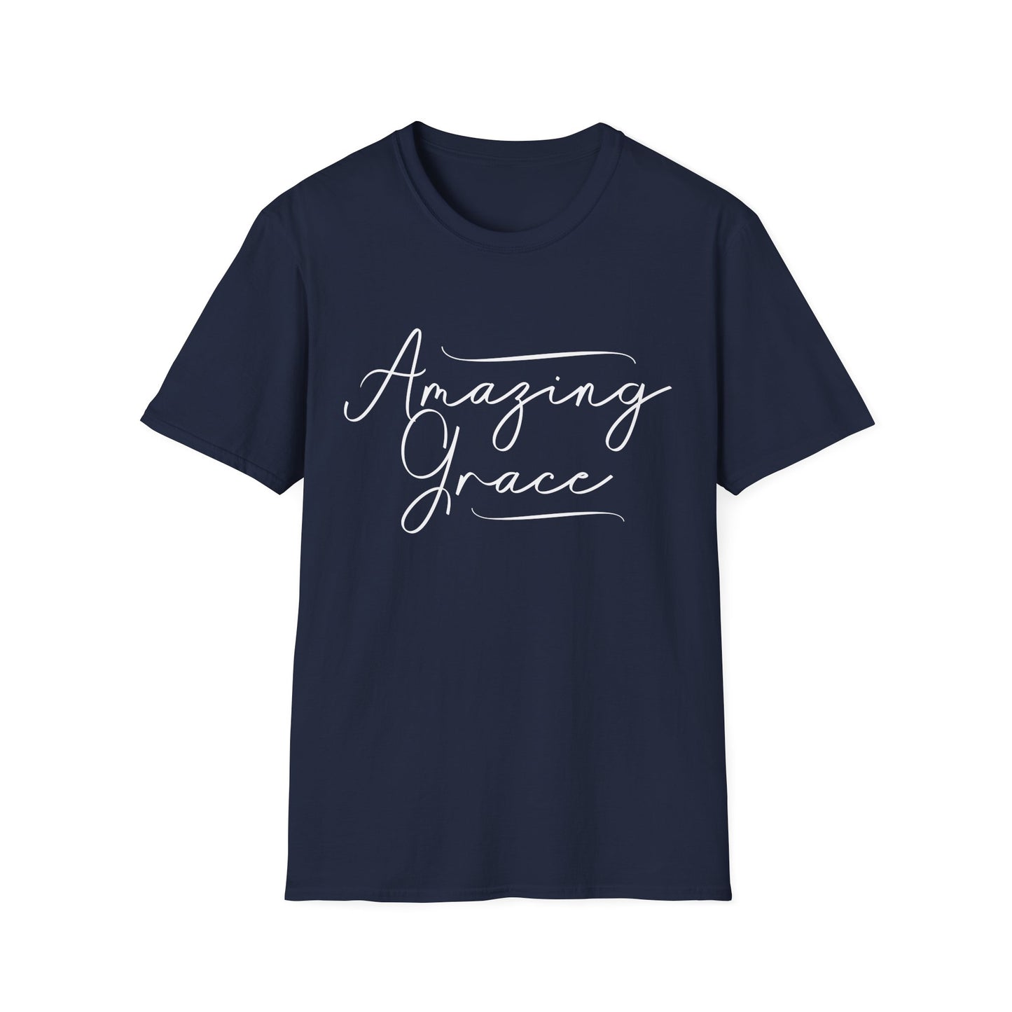 Amazing Grace Script Tee – Elegant Faithwear