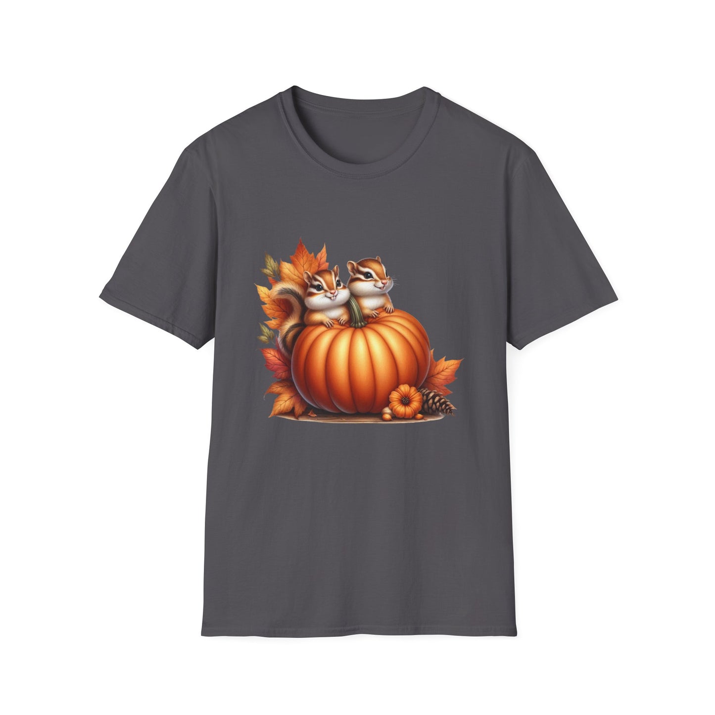 “Pumpkin Perch Chipmunks” Tee – Harvest Heart Edition